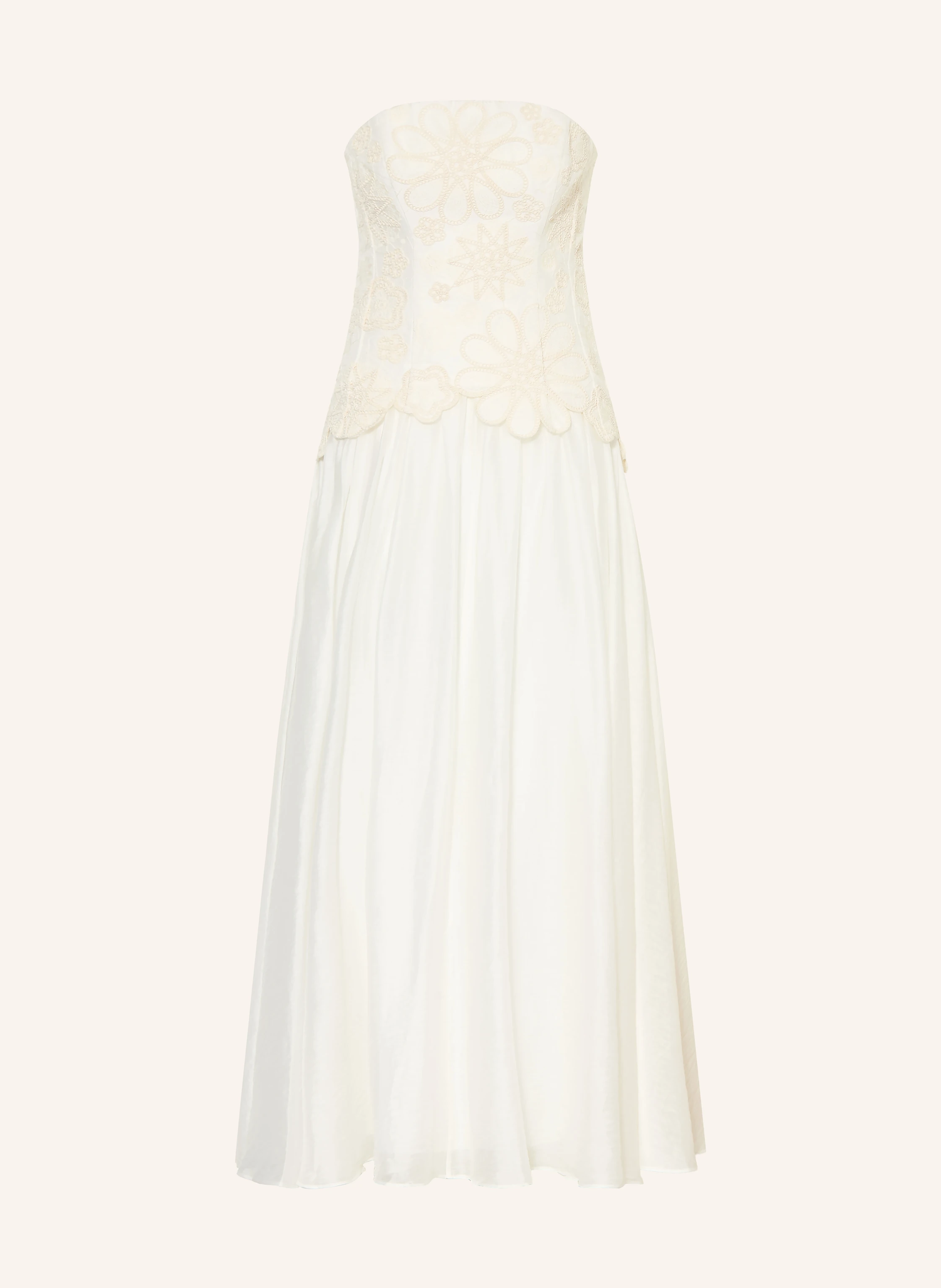Aje. GIA Off-the-shoulder dress in white / cream