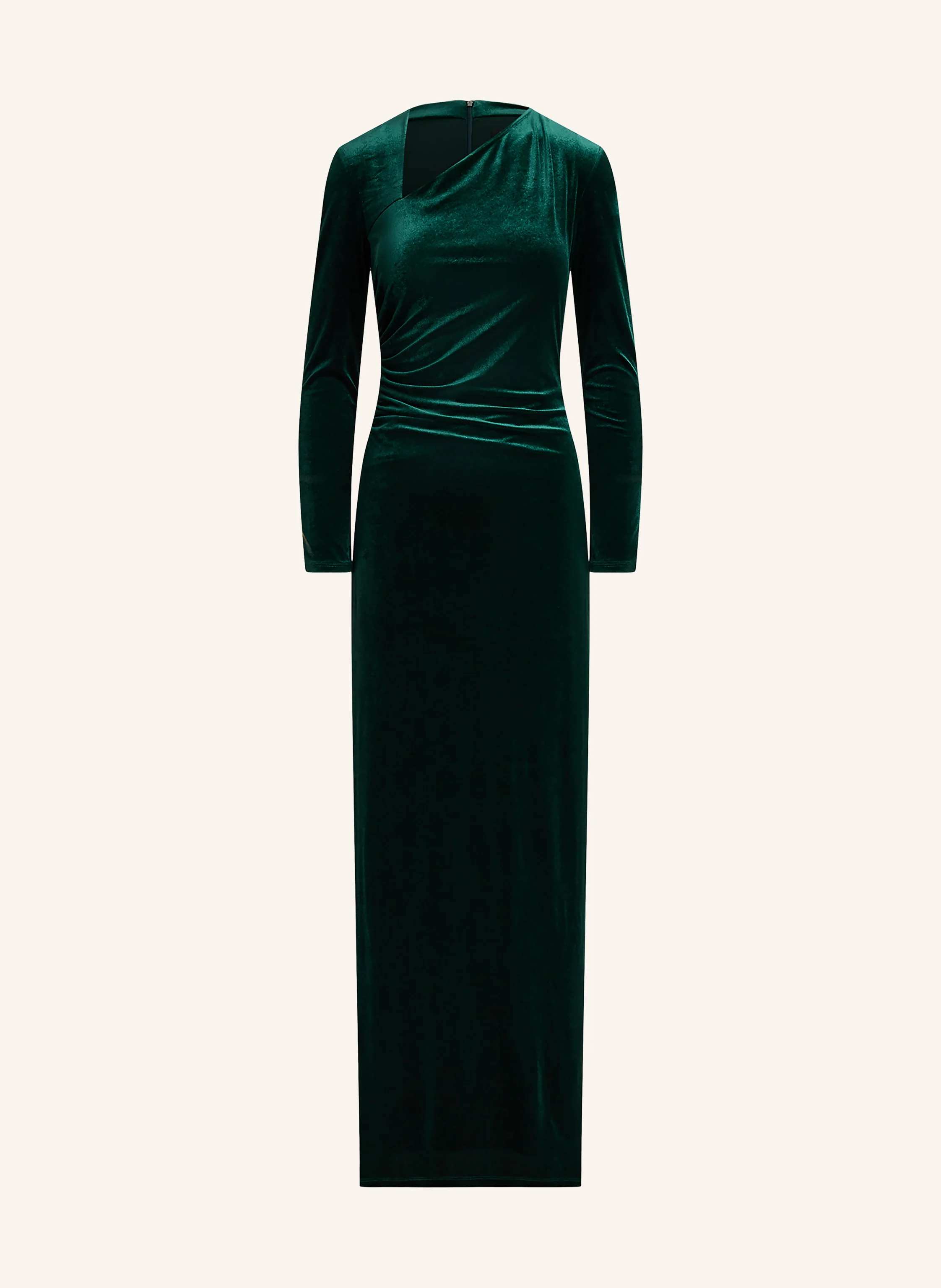 ralph lauren velvet dress green LAUREN evening in dark x-sibling:pj1509-147-bei:BEI
