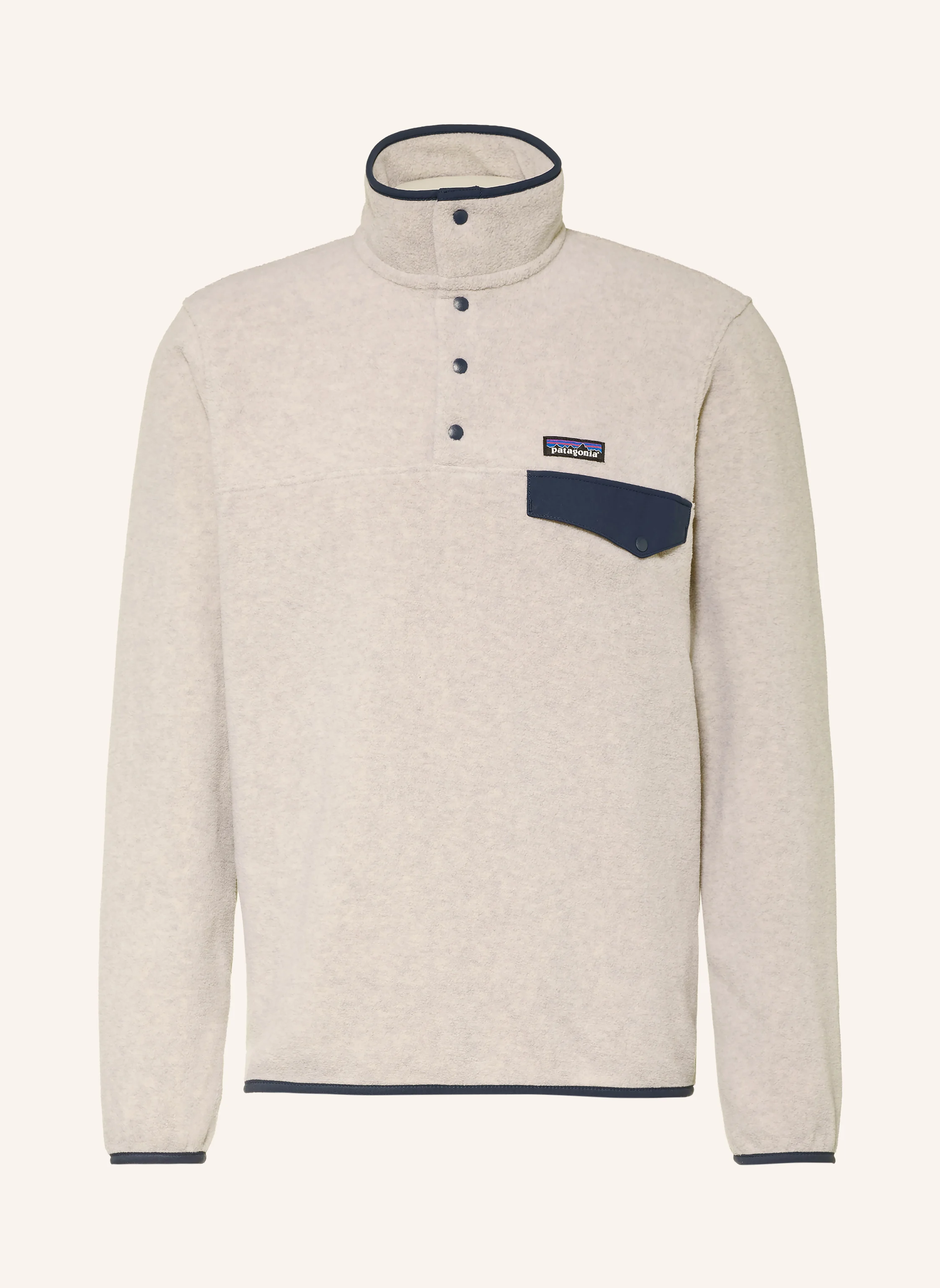 patagonia Fleecepullover SYNCHILLA ® SNAP-T® in hellgrau / dunkelblau