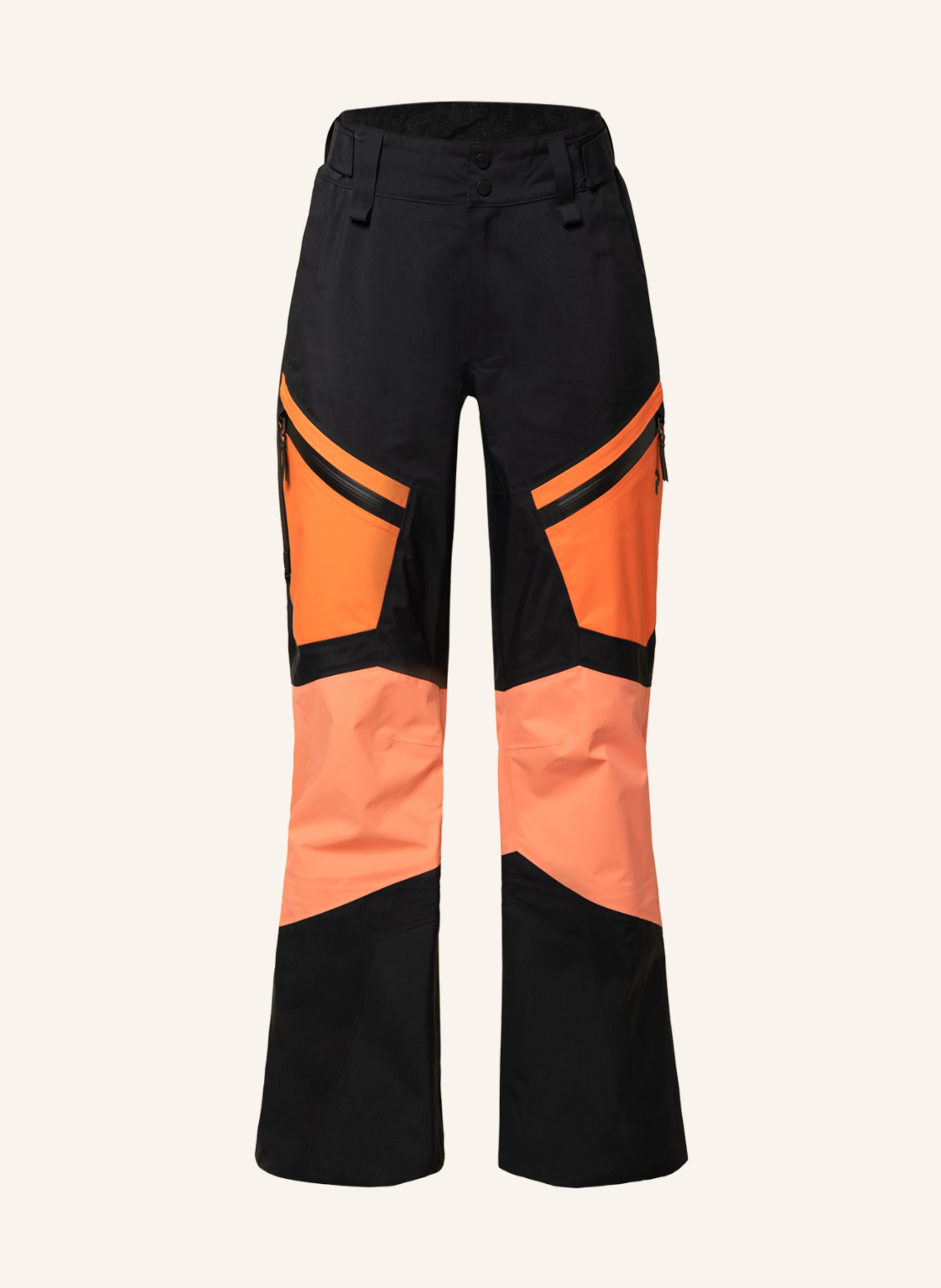 Peak Performance Ski pants GRAVITY in black/ orange