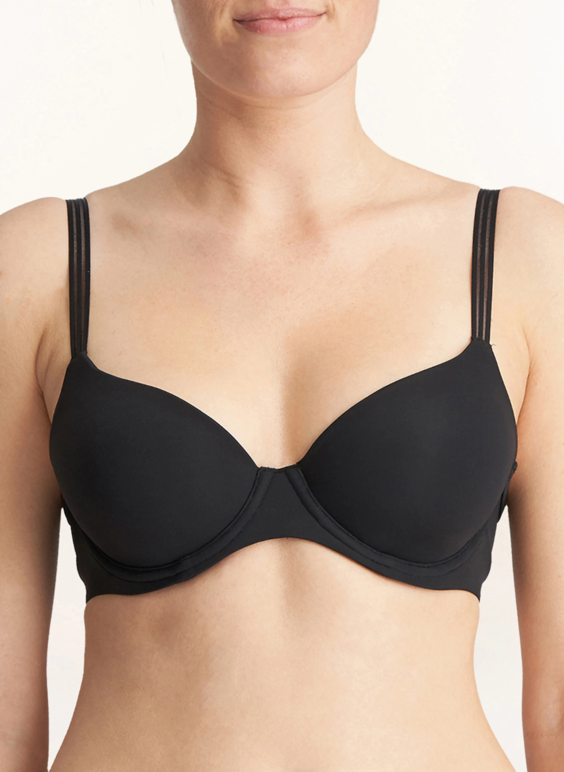 MARIE JO LOUIE molded bra: BLACK