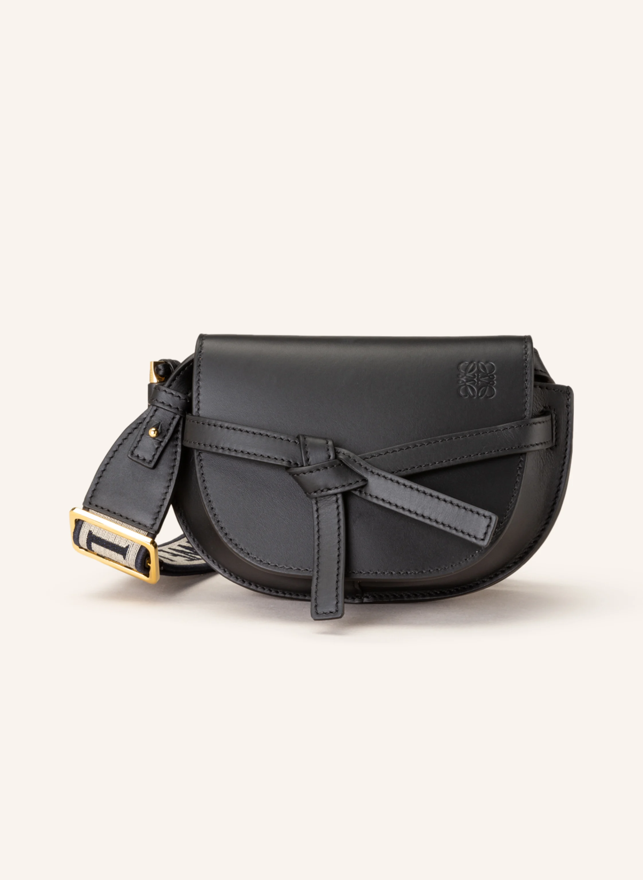 LOEWE Shoulder bag MINI GATE DUAL in black