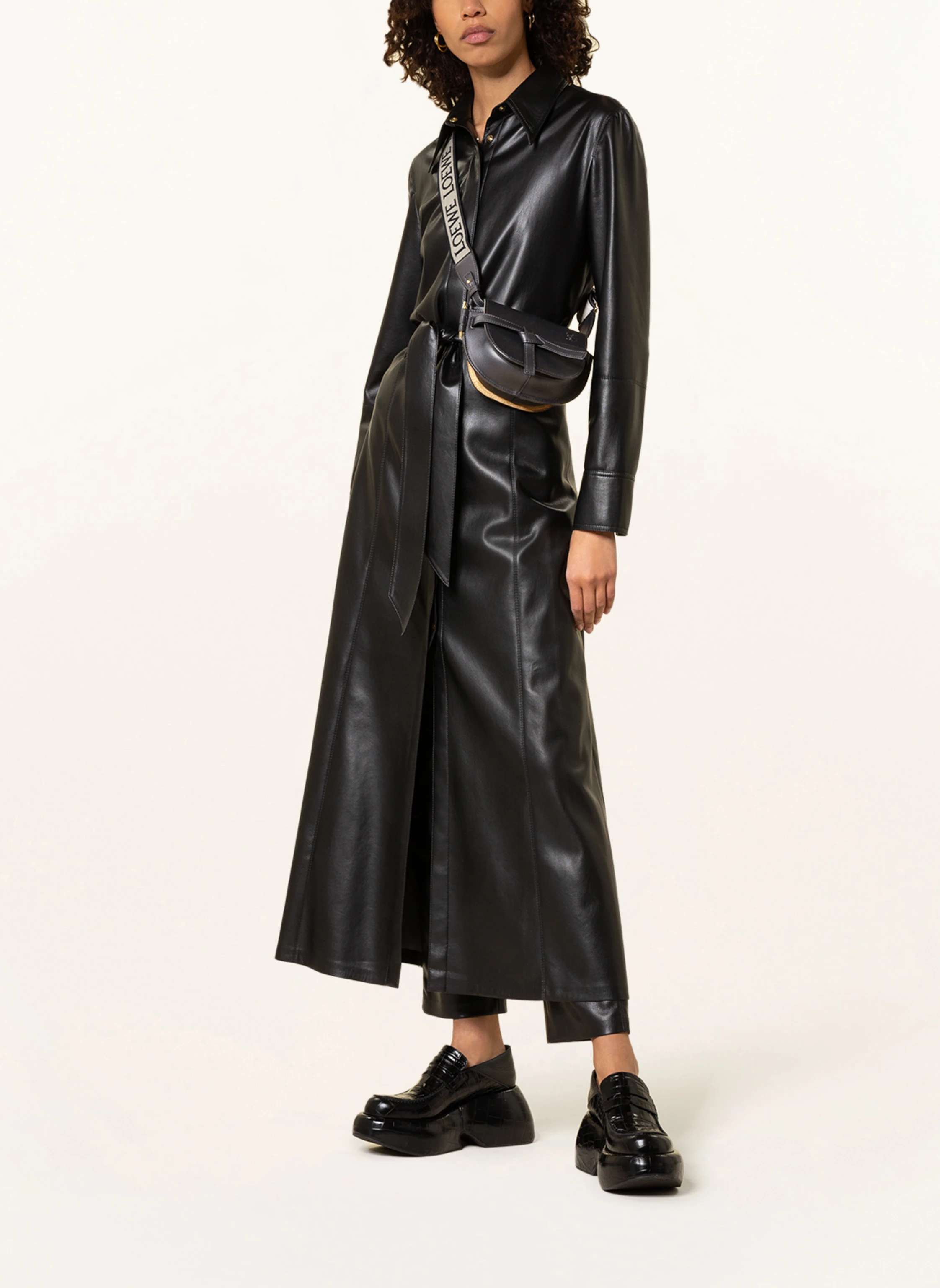 LOEWE Shoulder bag MINI GATE DUAL in black