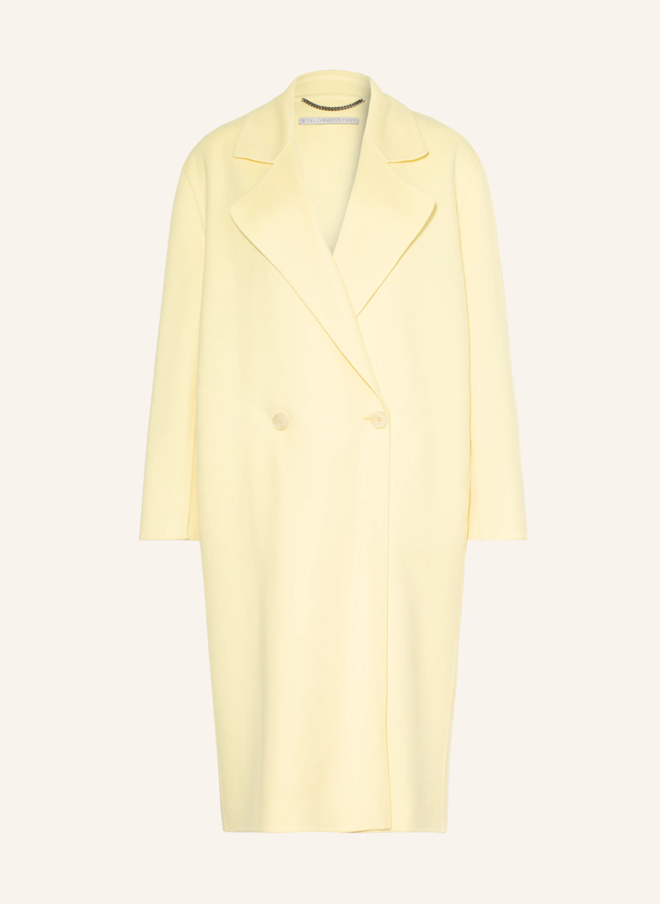 STELLA McCARTNEY Wool coat ERIKA in light yellow
