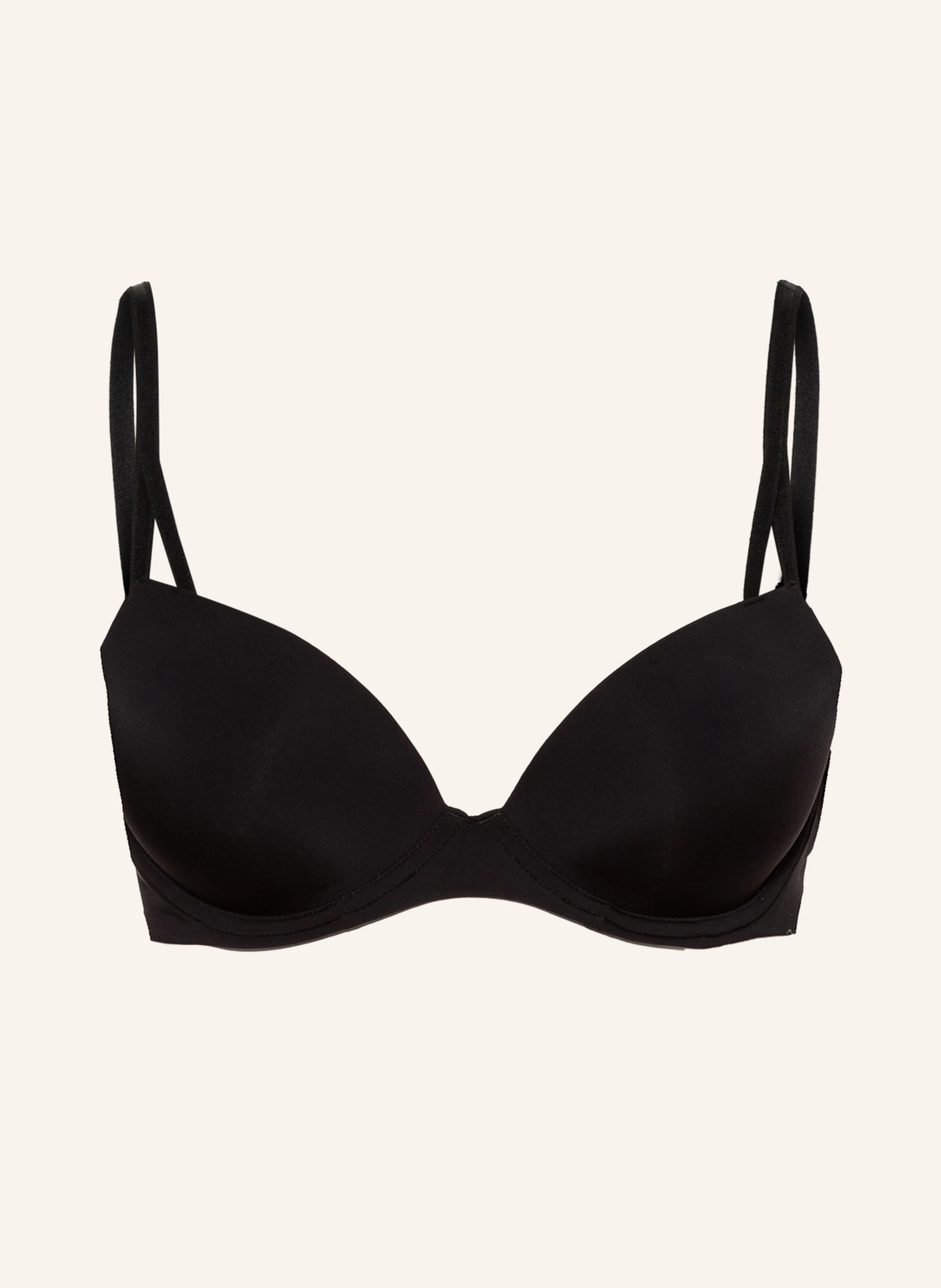 Calvin Klein Sutien push-up SEDUCTIVE COMFORT: NEGRU