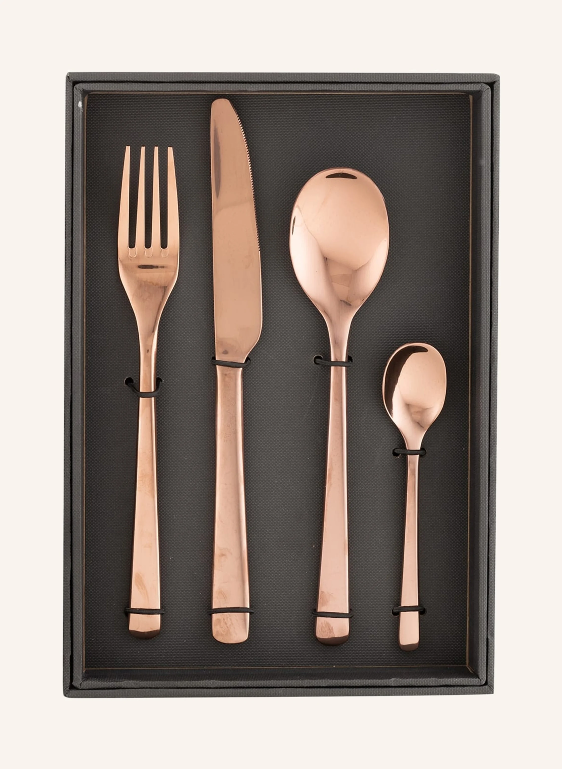 BROSTE COPENHAGEN 16-delars bestickset HUNE: ROSÉGULD