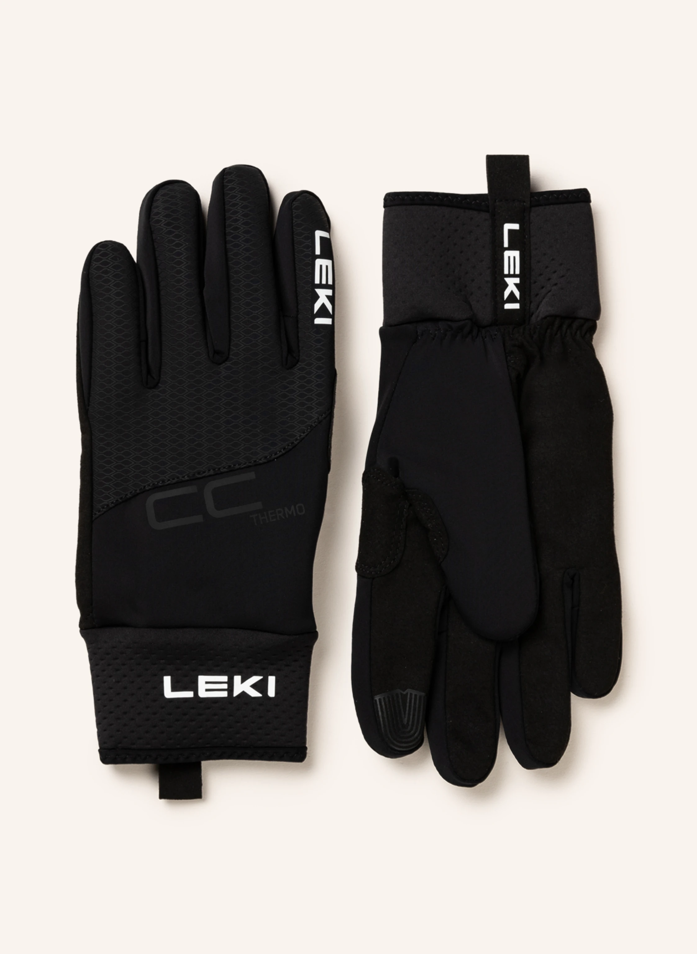 LEKI Skihandschuhe CC THERMO in schwarz