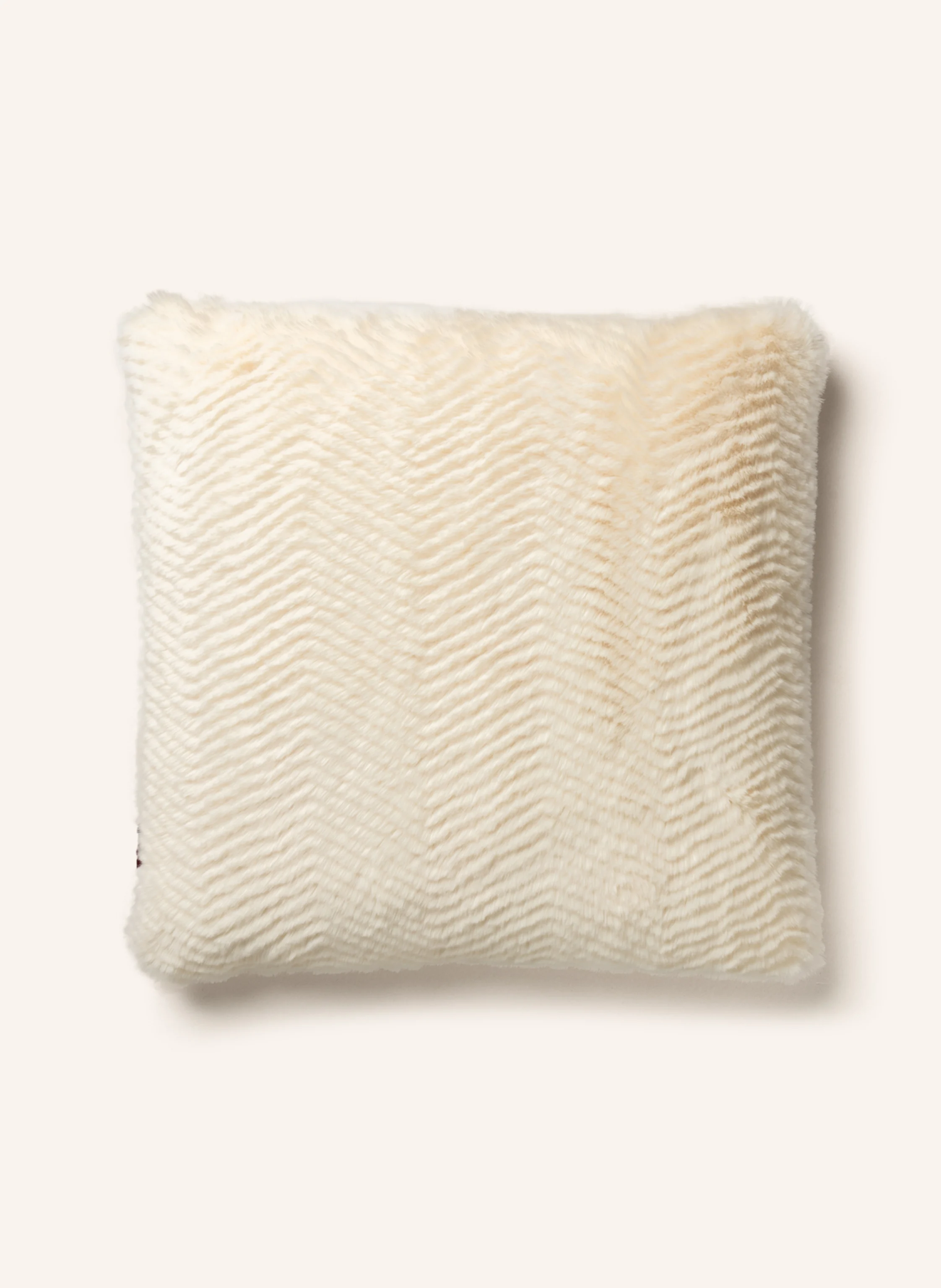 AIGNER Faux fur decorative cushion cover LUX: BEIGE