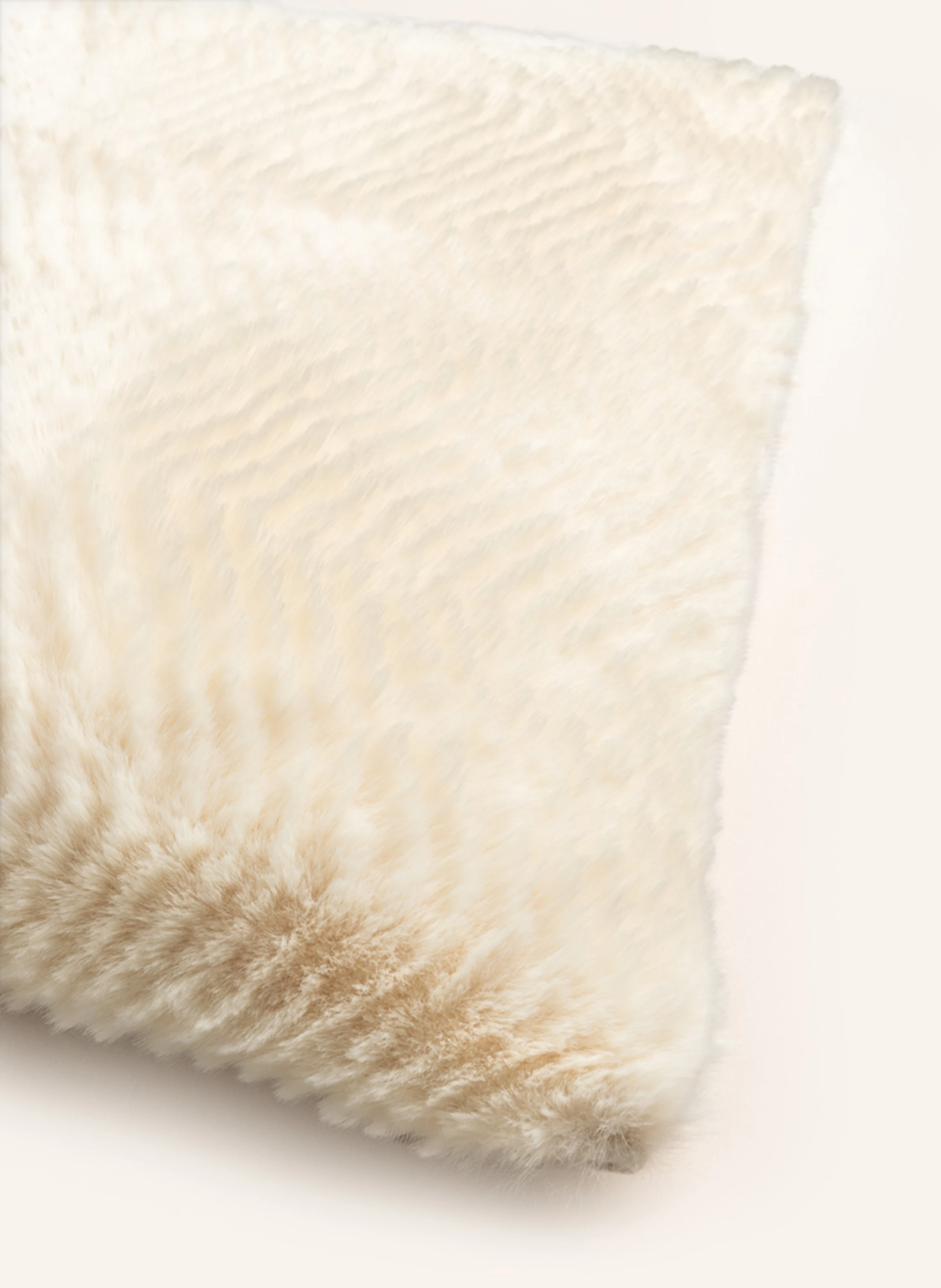 AIGNER Faux fur decorative cushion cover LUX: BEIGE