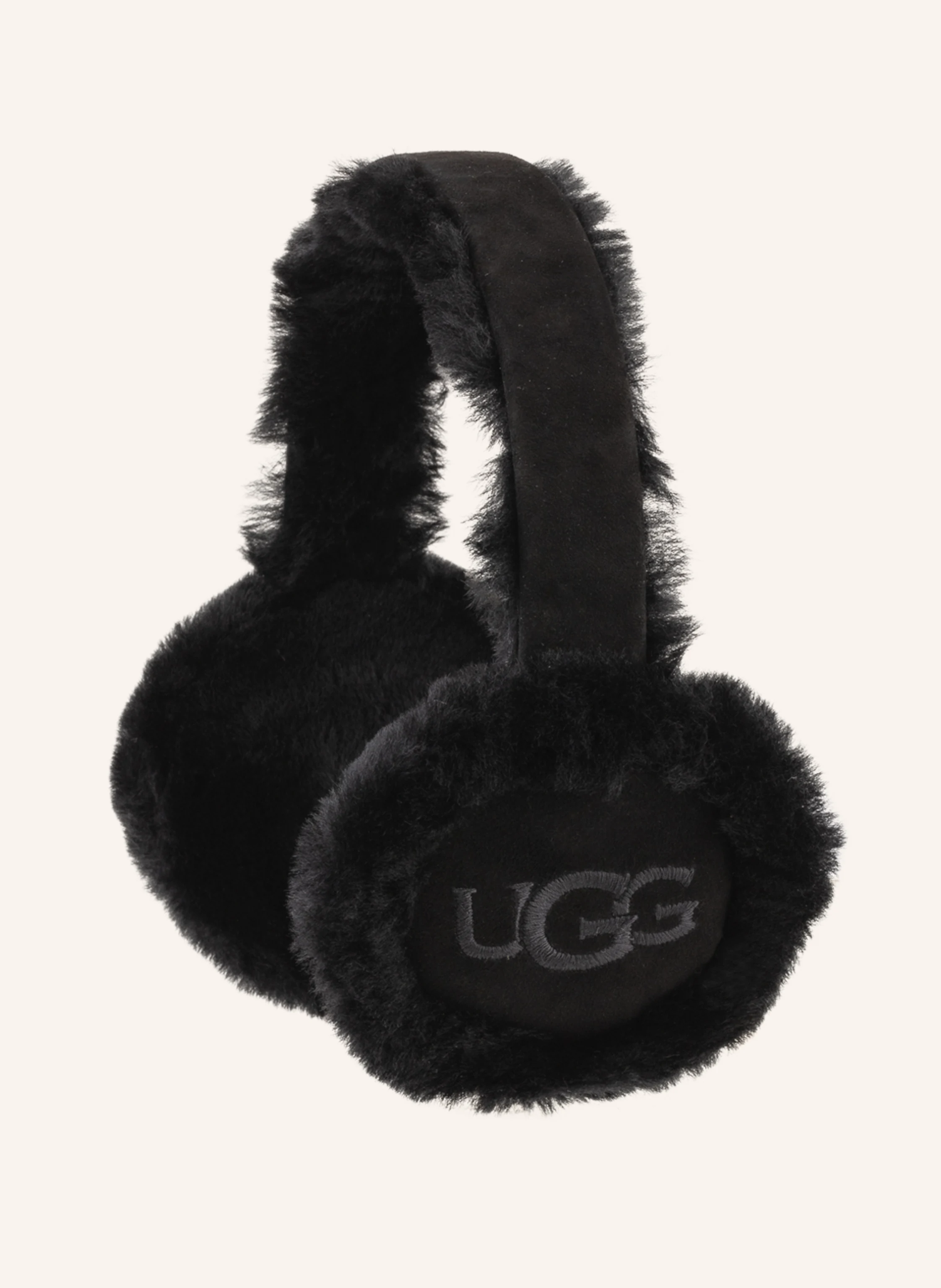 UGG Earmuffs with real fur in black