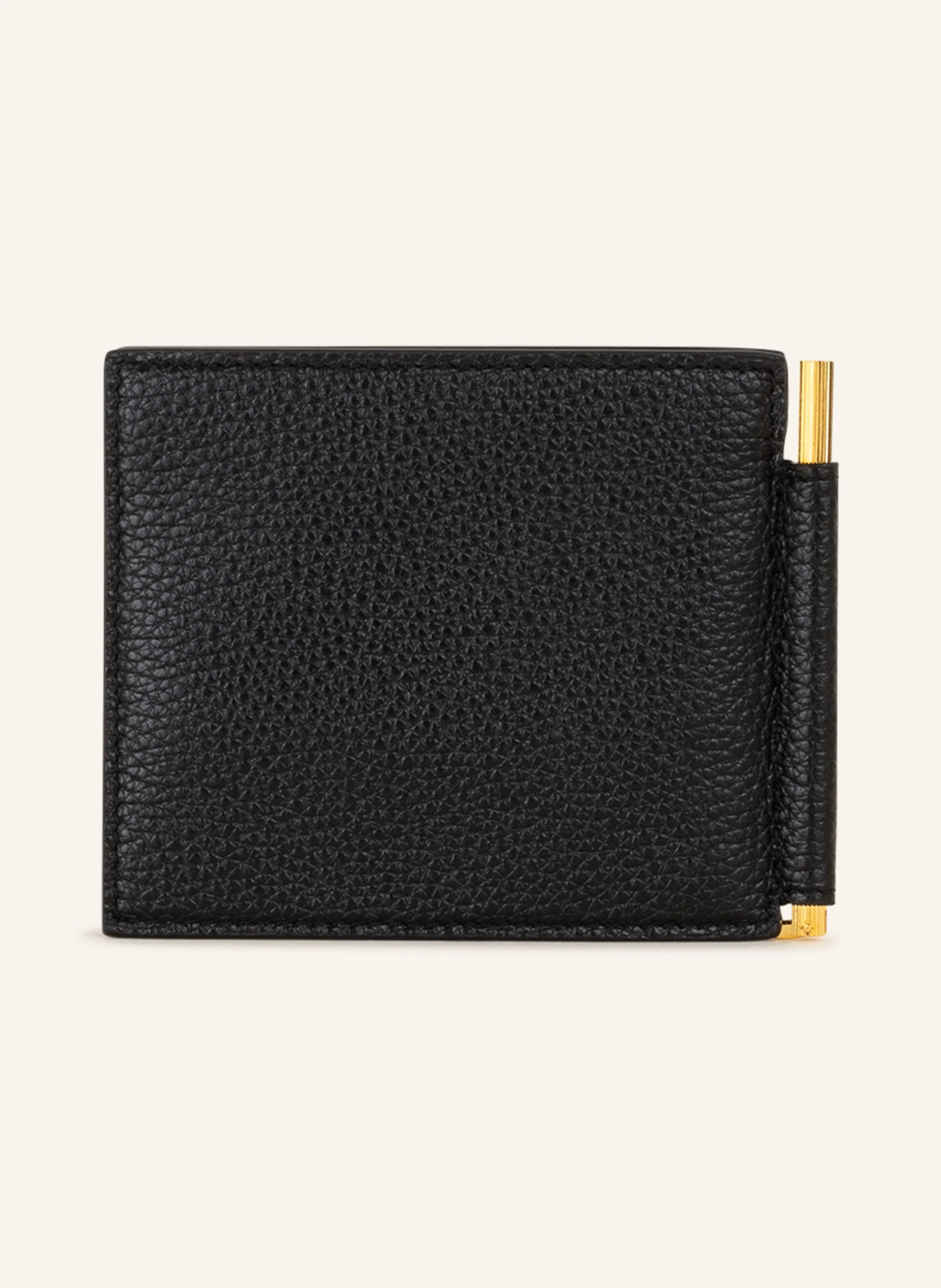 TOM FORD Wallet with gold clip in black