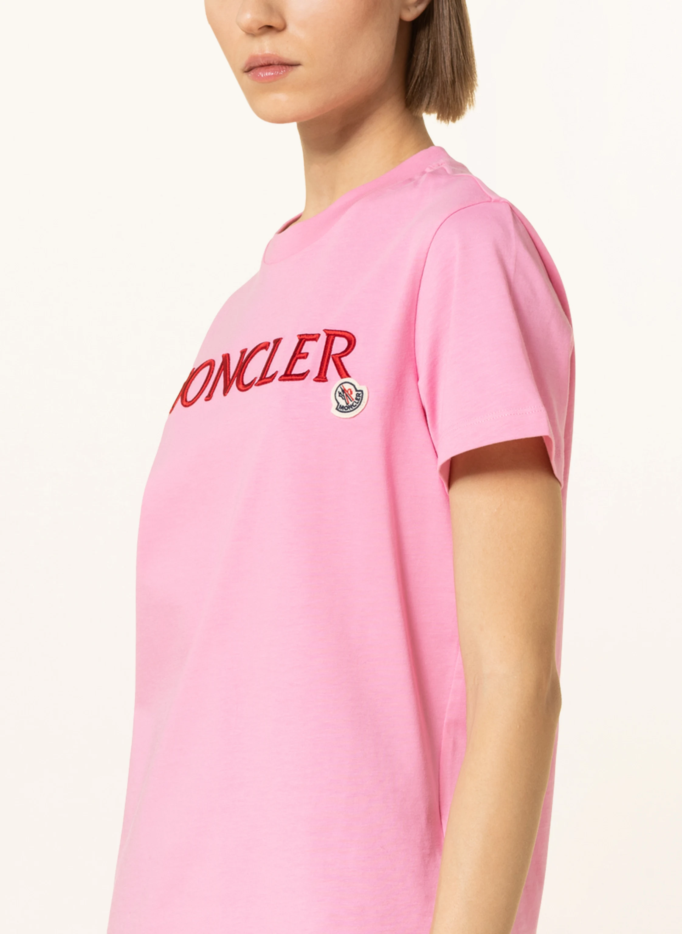 MONCLER T-shirt in pink