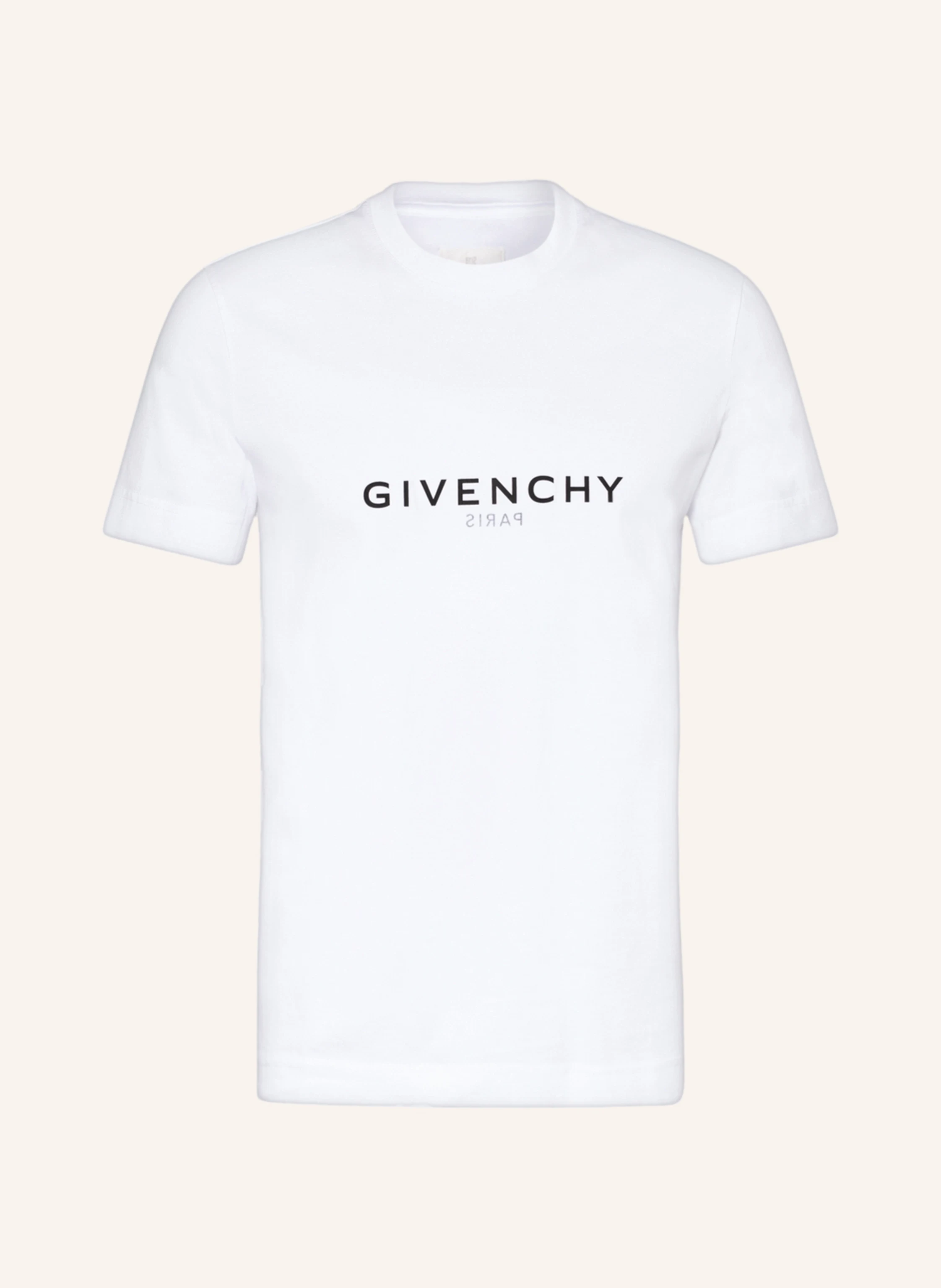 VIP【関税送料無料】希少 Givenchy Givenchy T-shirt Givenchy Men's Paris Logo T-Shirt in White Givenchy