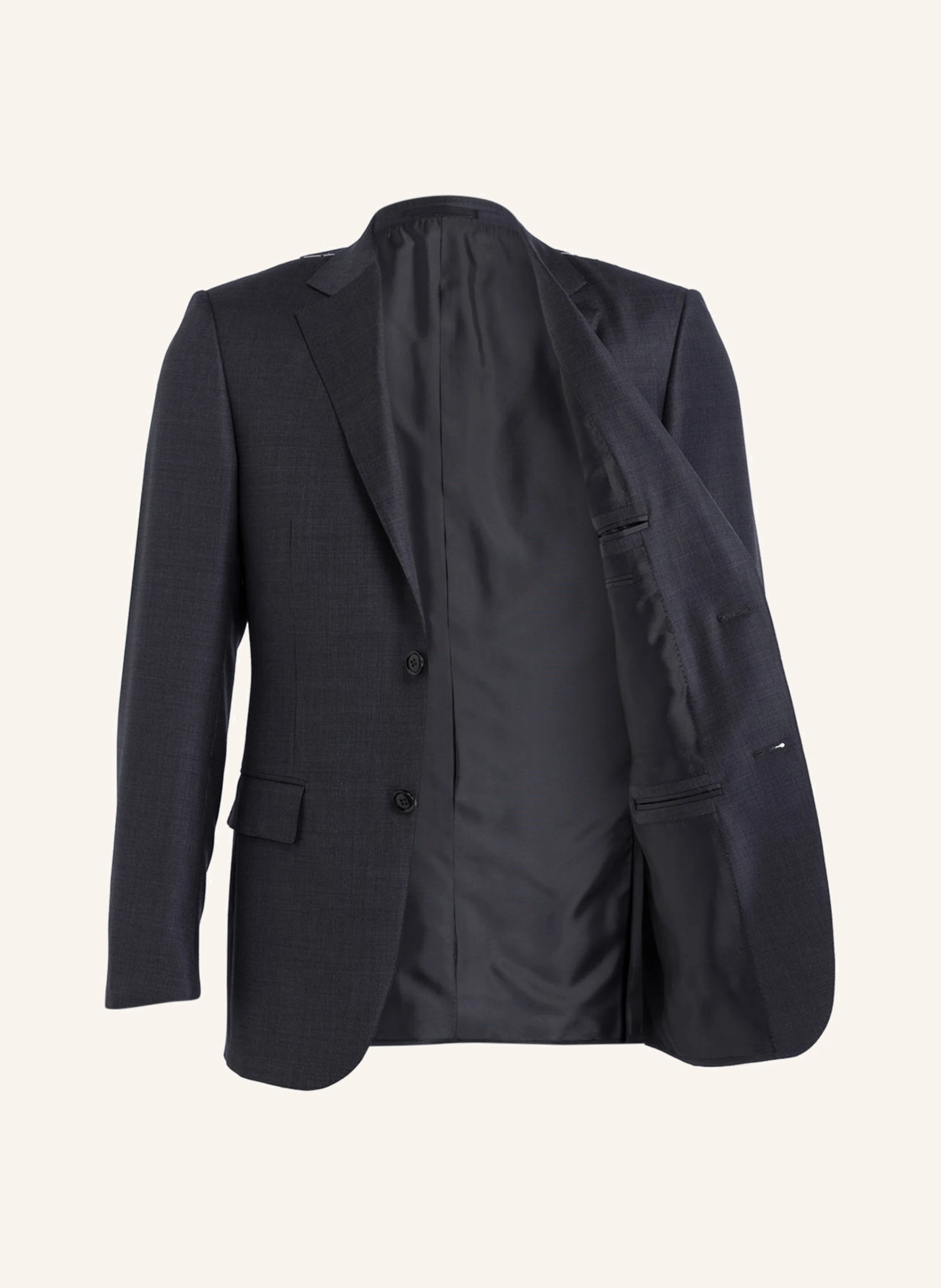 ZEGNA Sacou MILANO Slim Fit: GRI ÎNCHIS