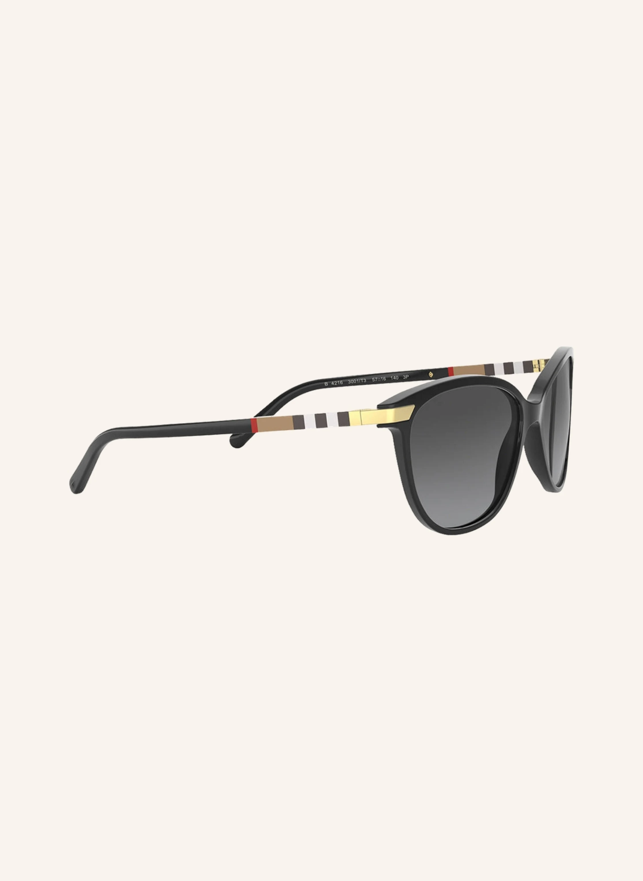 BURBERRY Ochelari de soare BE4216: 3001T3 - NEGRU/ GRIS DEGRADAT