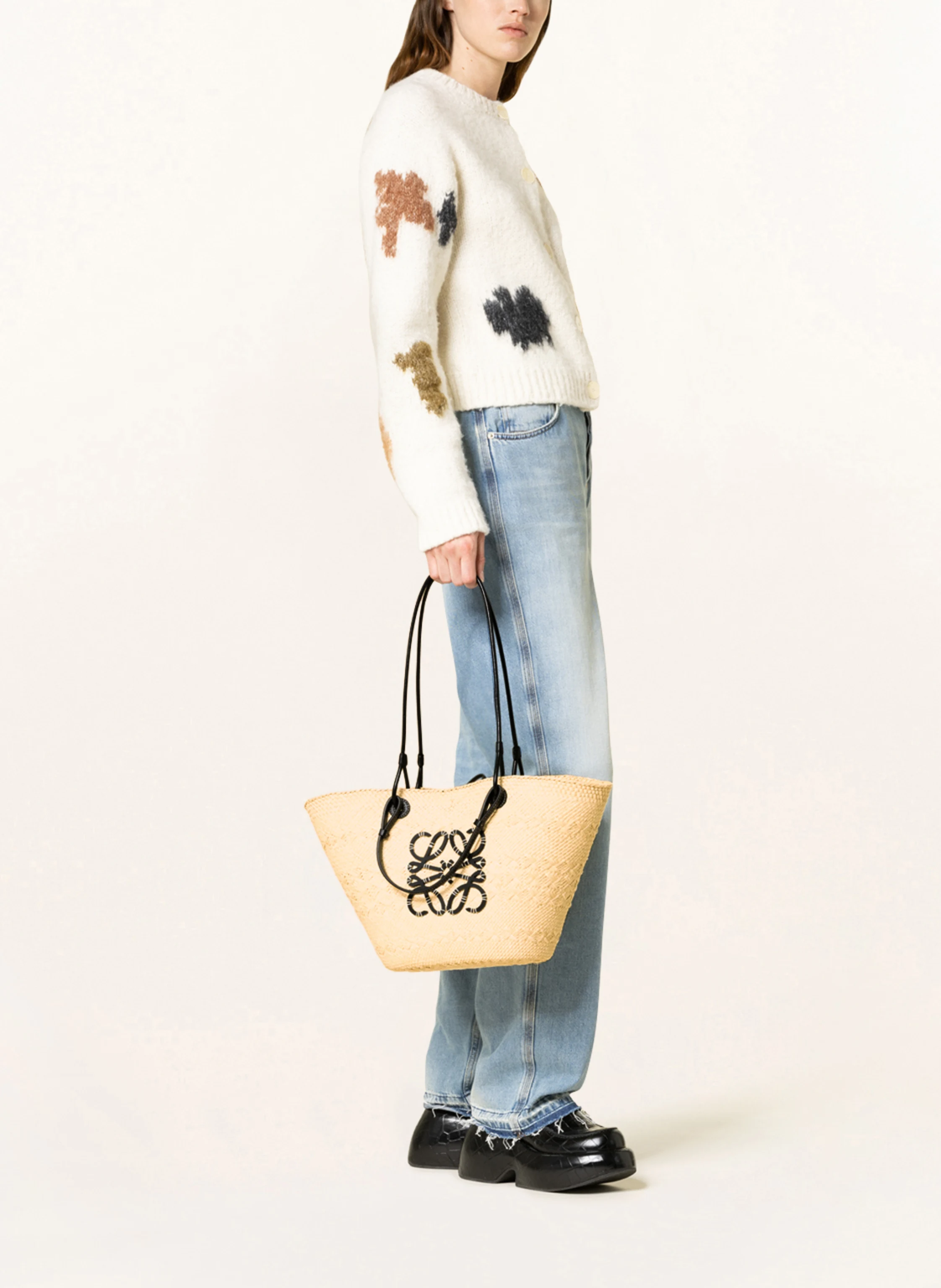 Loewe Basket Bag Loewe Strandtasche Medium Basket Tasche Aus