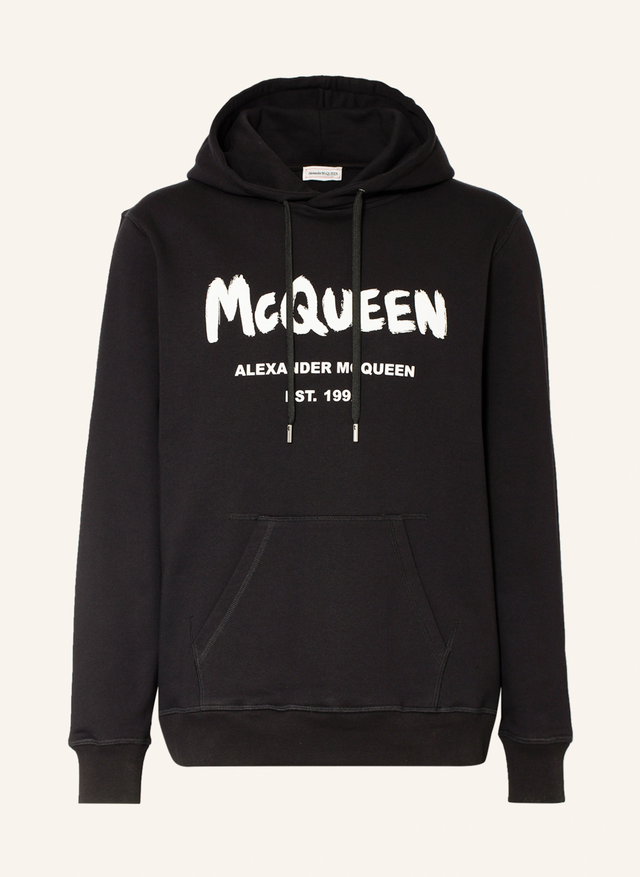 【送料&関税込】Alexander McQueen Oversized Hoodie McQUEEN Oversized hoodie in black