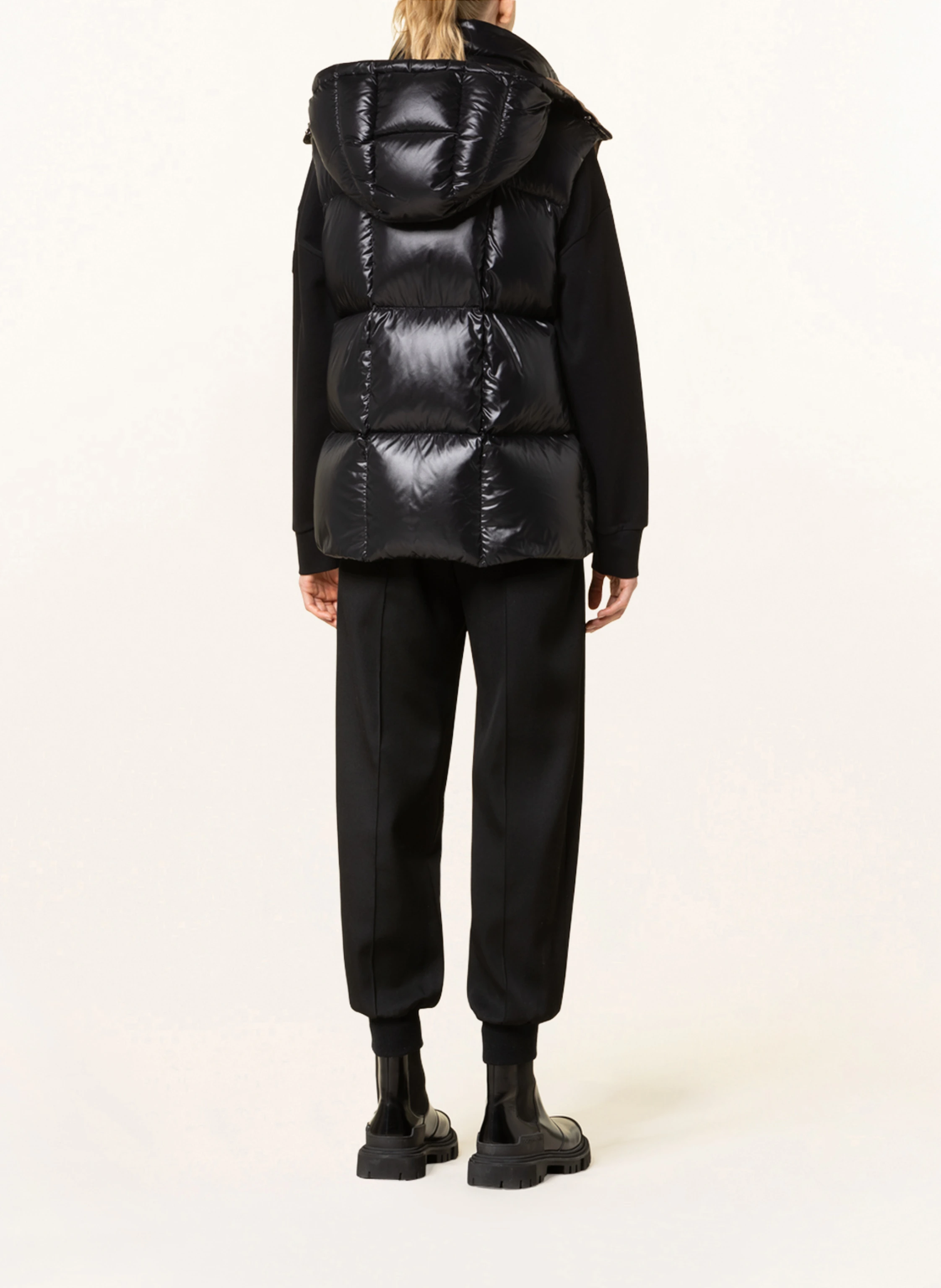 MONCLER Down vest LUZULE in black