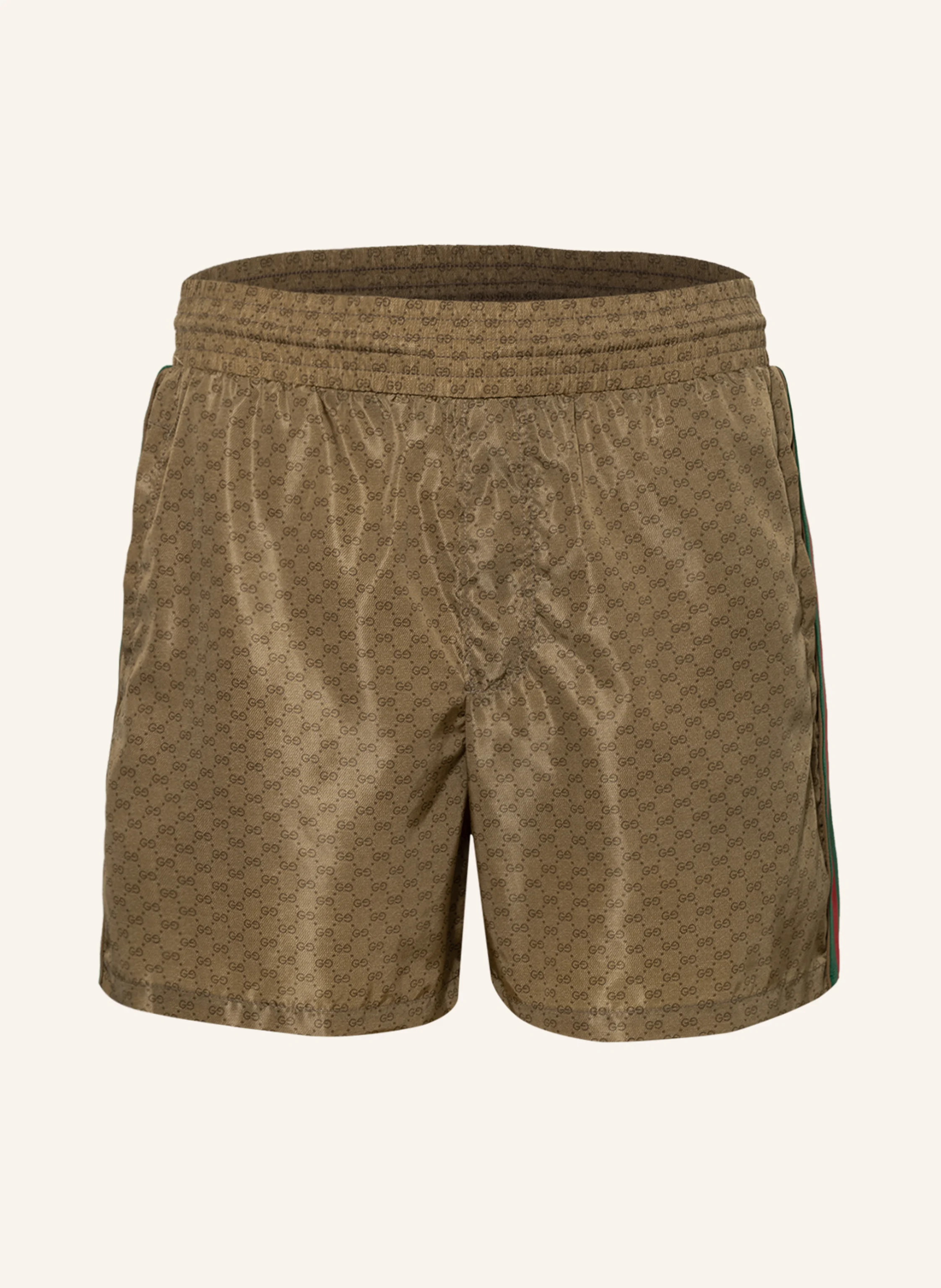 GUCCI Swim shorts in 2190 camel/ebony/mix