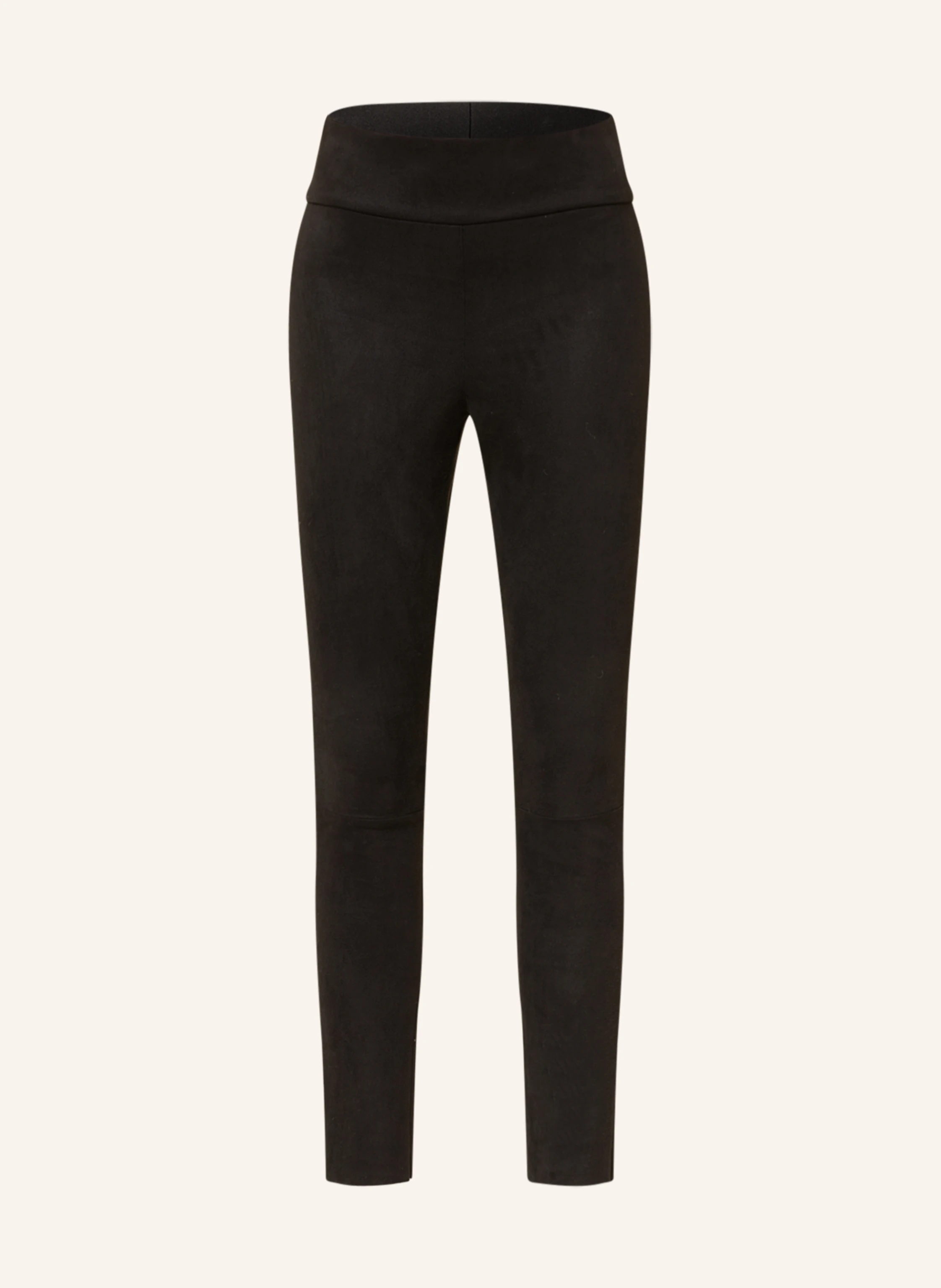 Juvia ELENA leggings in leather look in black