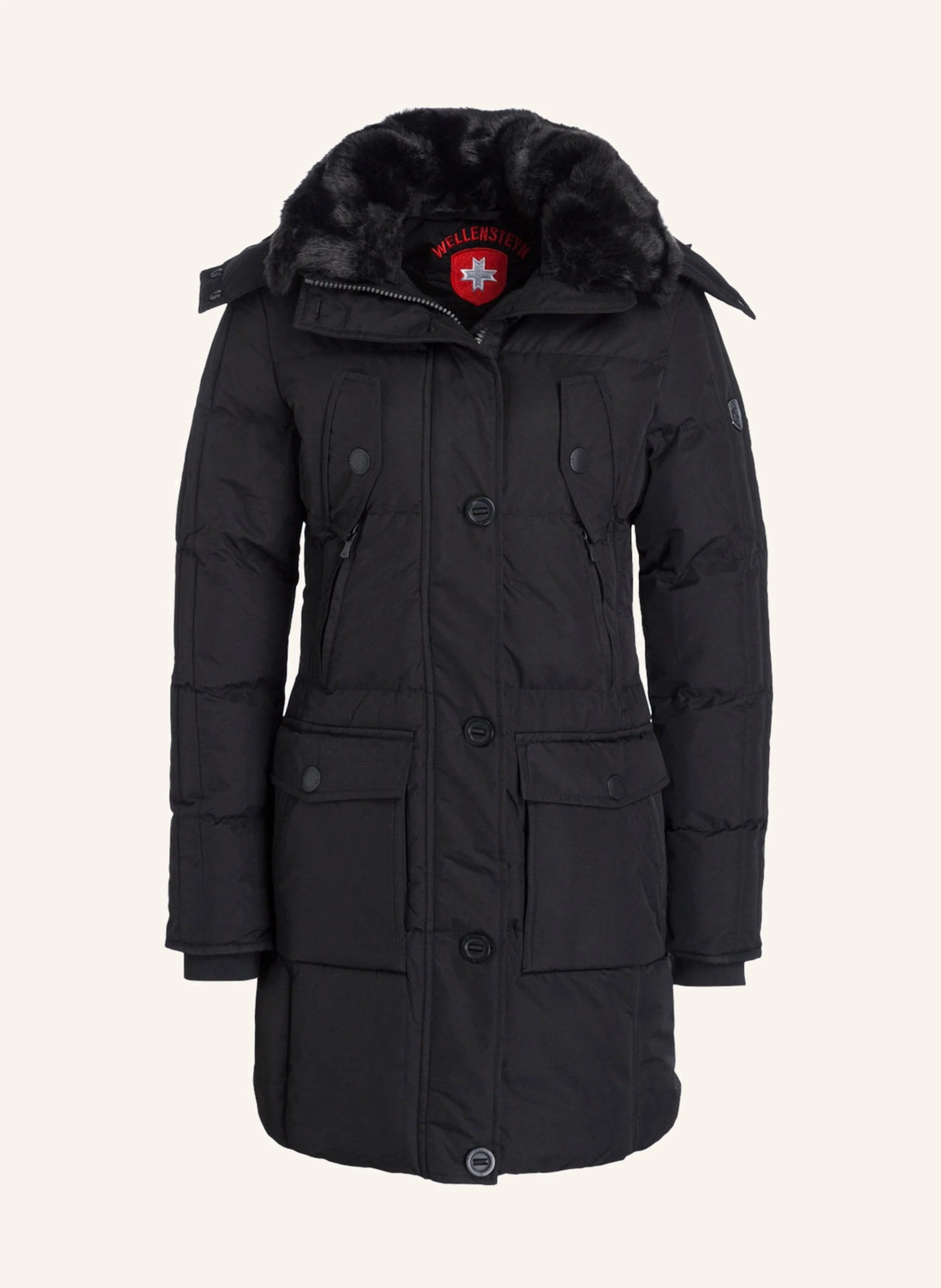 WELLENSTEYN Steppmantel CENTURION in schwarz