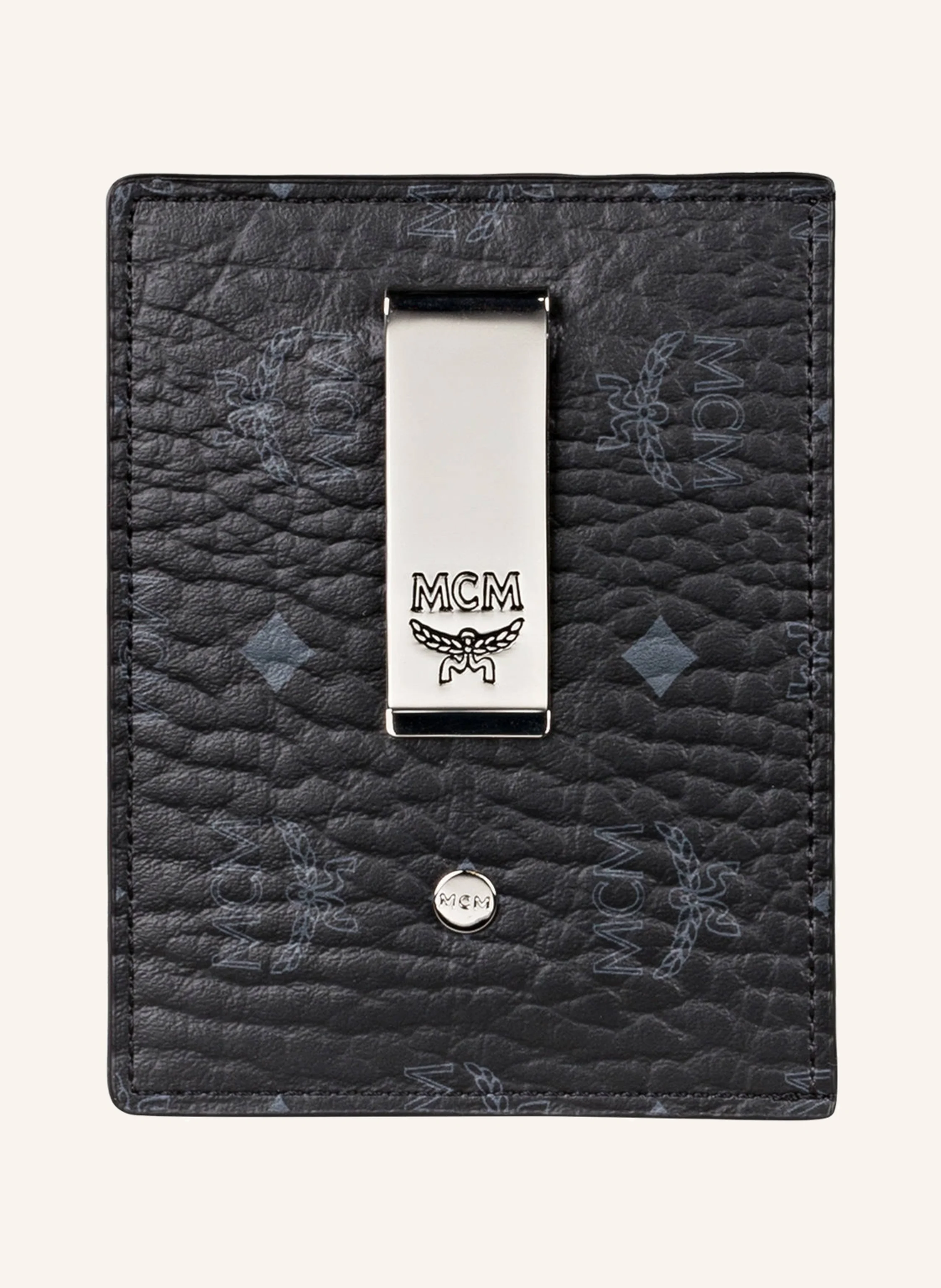 Mcm Visetos Mcm Men's Wallet Black MCM Men's Visetos Bi-fold