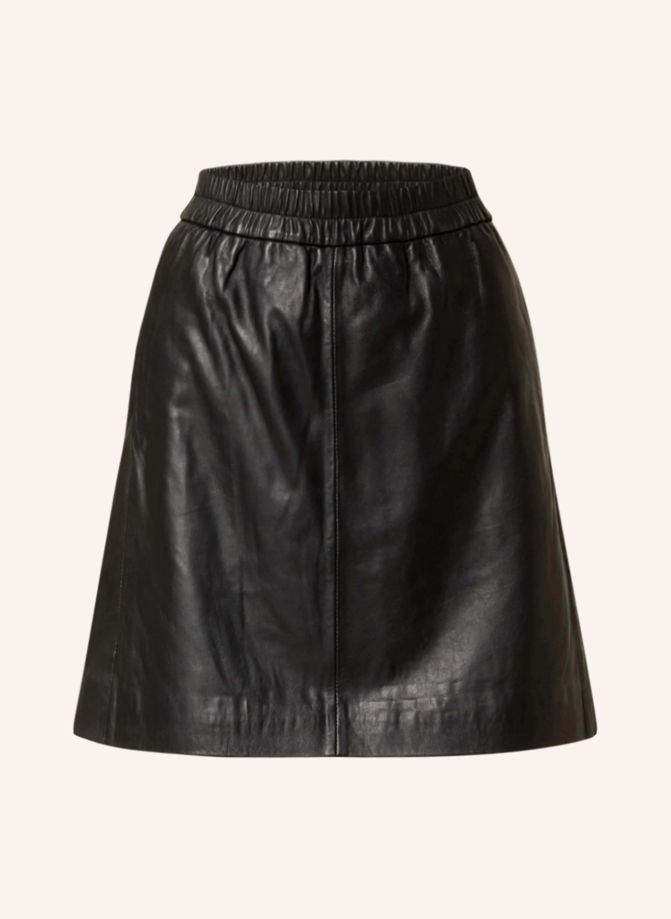 InWear Leather skirt WOOKIW in black