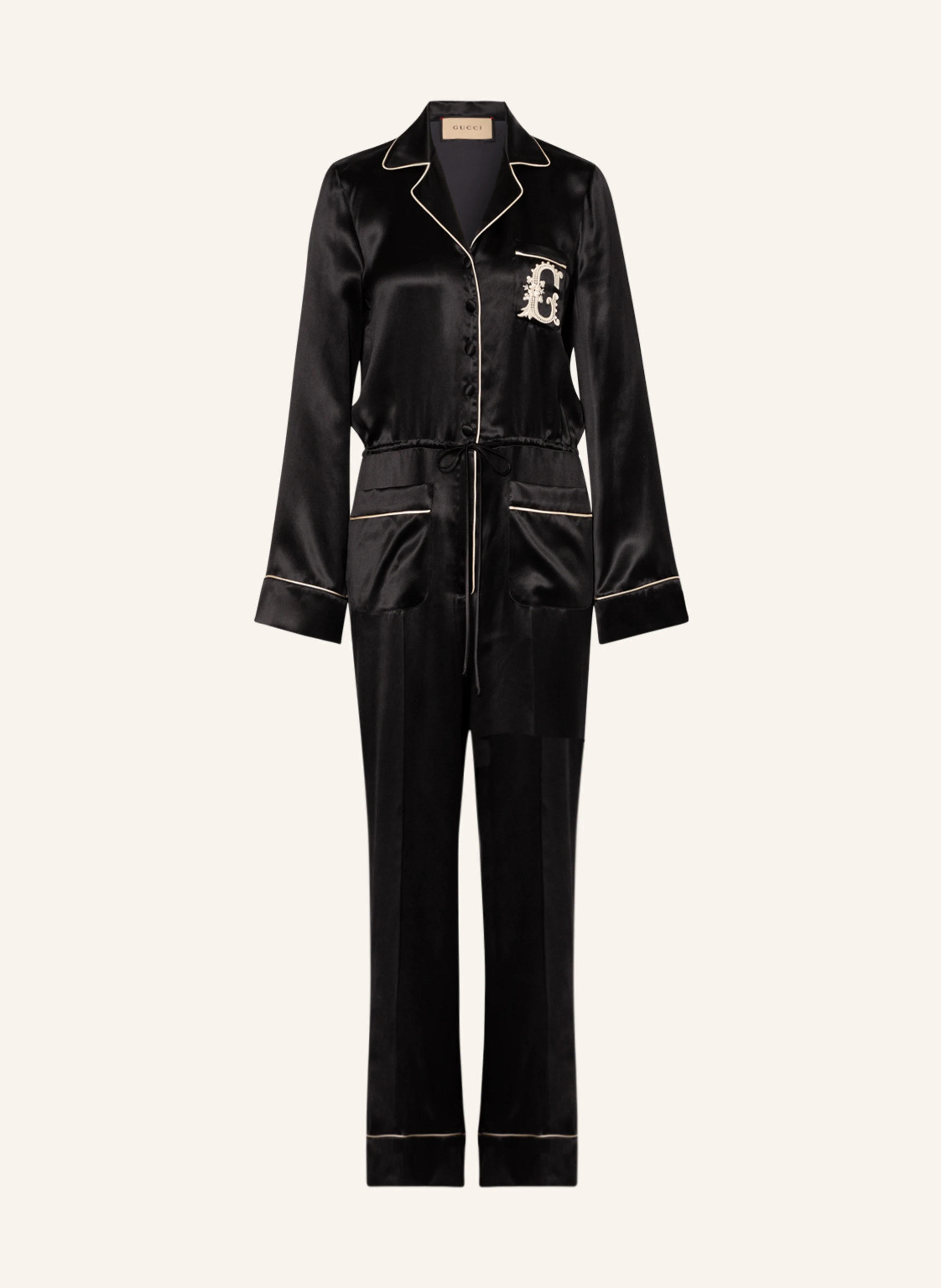 ワンピース GUCCI Black Denim Jumpsuit Women's Gucci Jumpsuits and rompers | Lyst