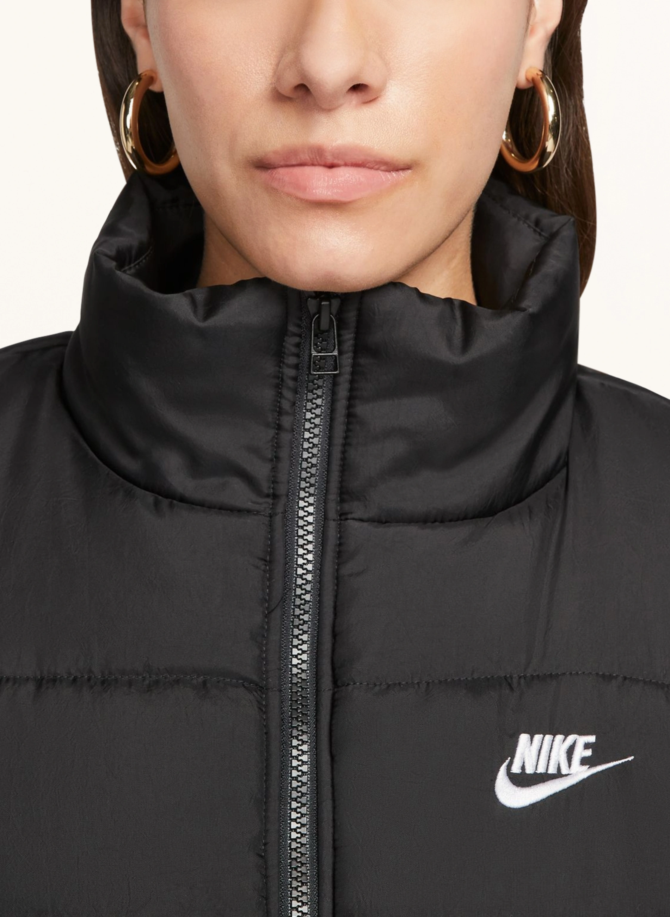 Therma Fit Nike Windrunner Damen Jacke Schwarz Weiss Nike