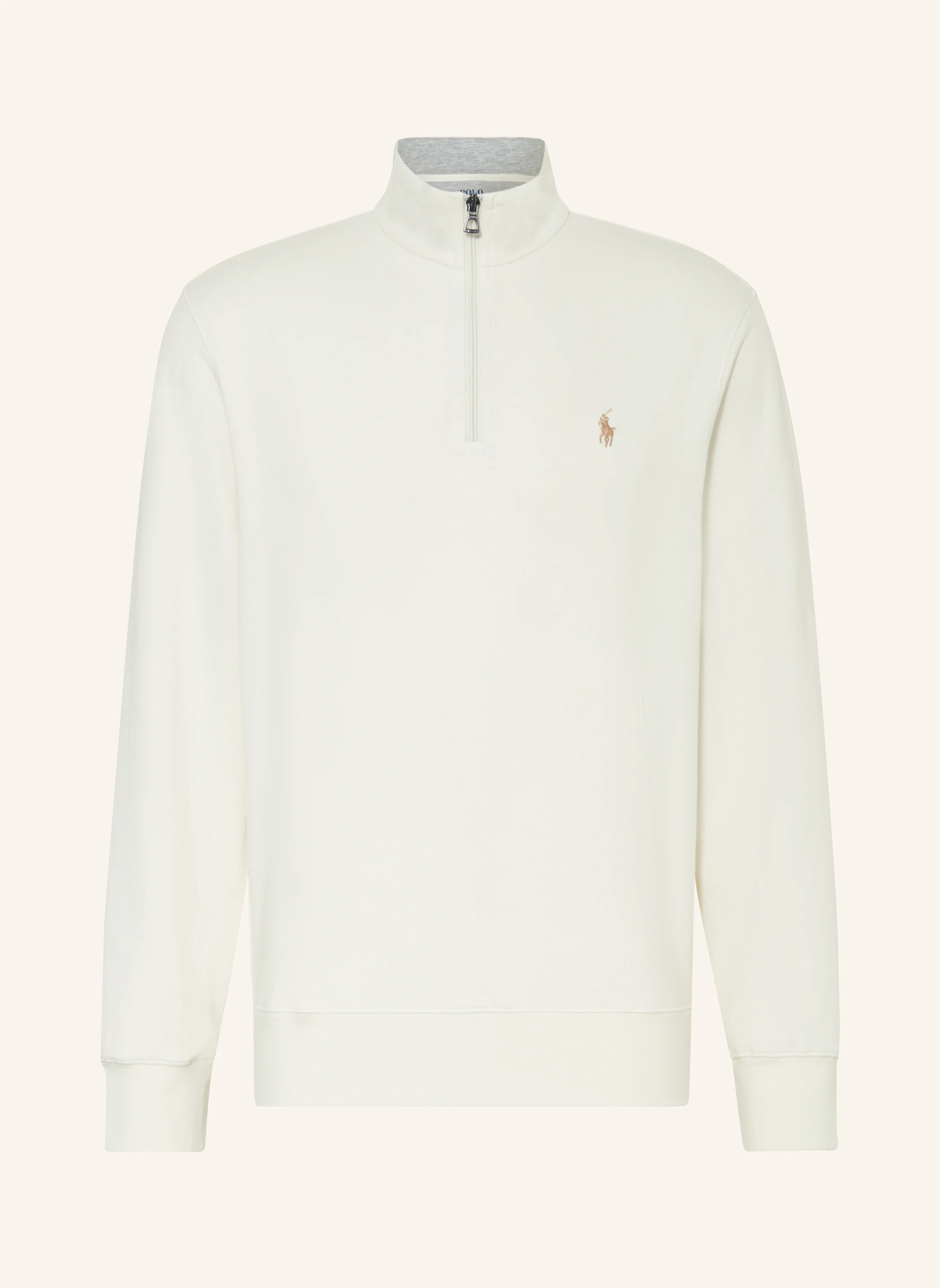 POLO RALPH LAUREN Half-zip sweater in white