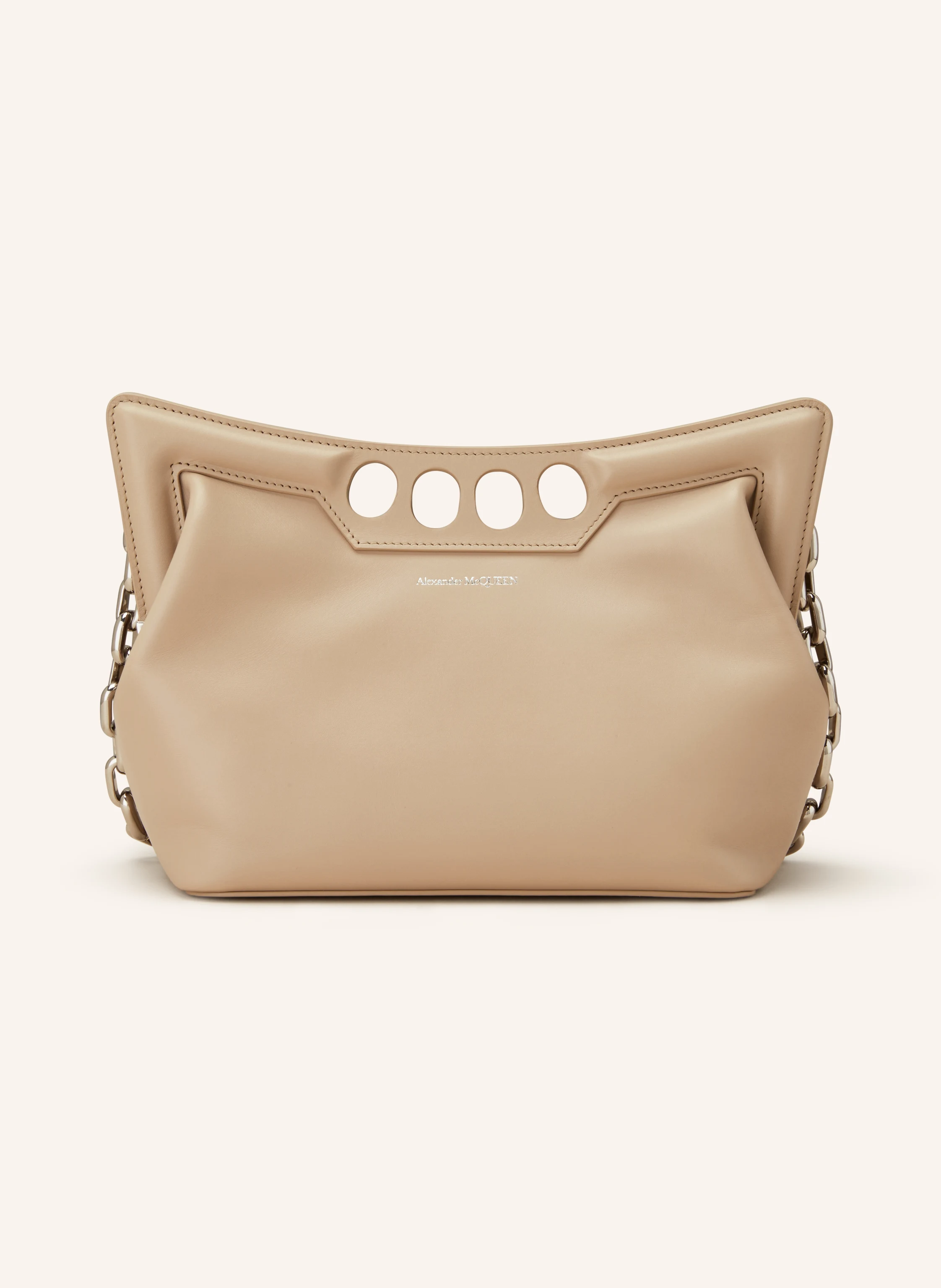 McQUEEN Handtasche THE SMALL PEAK mit Pouch in camel