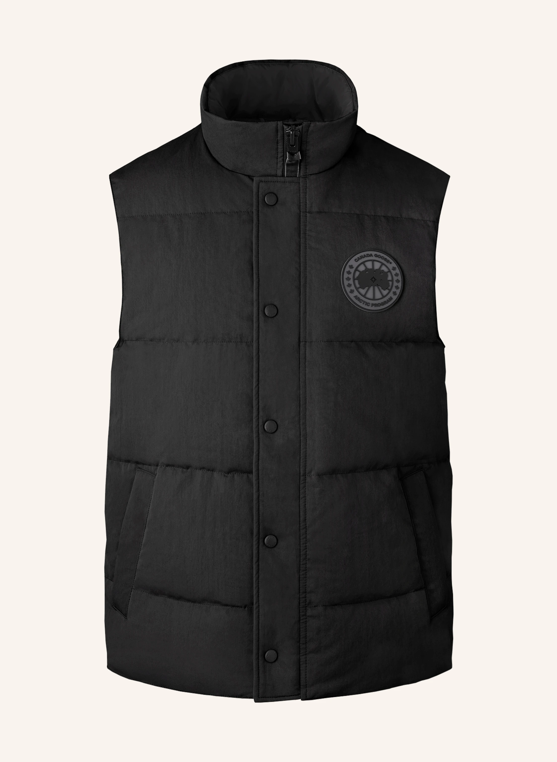 CANADA GOOSE Down vest GARSON in black