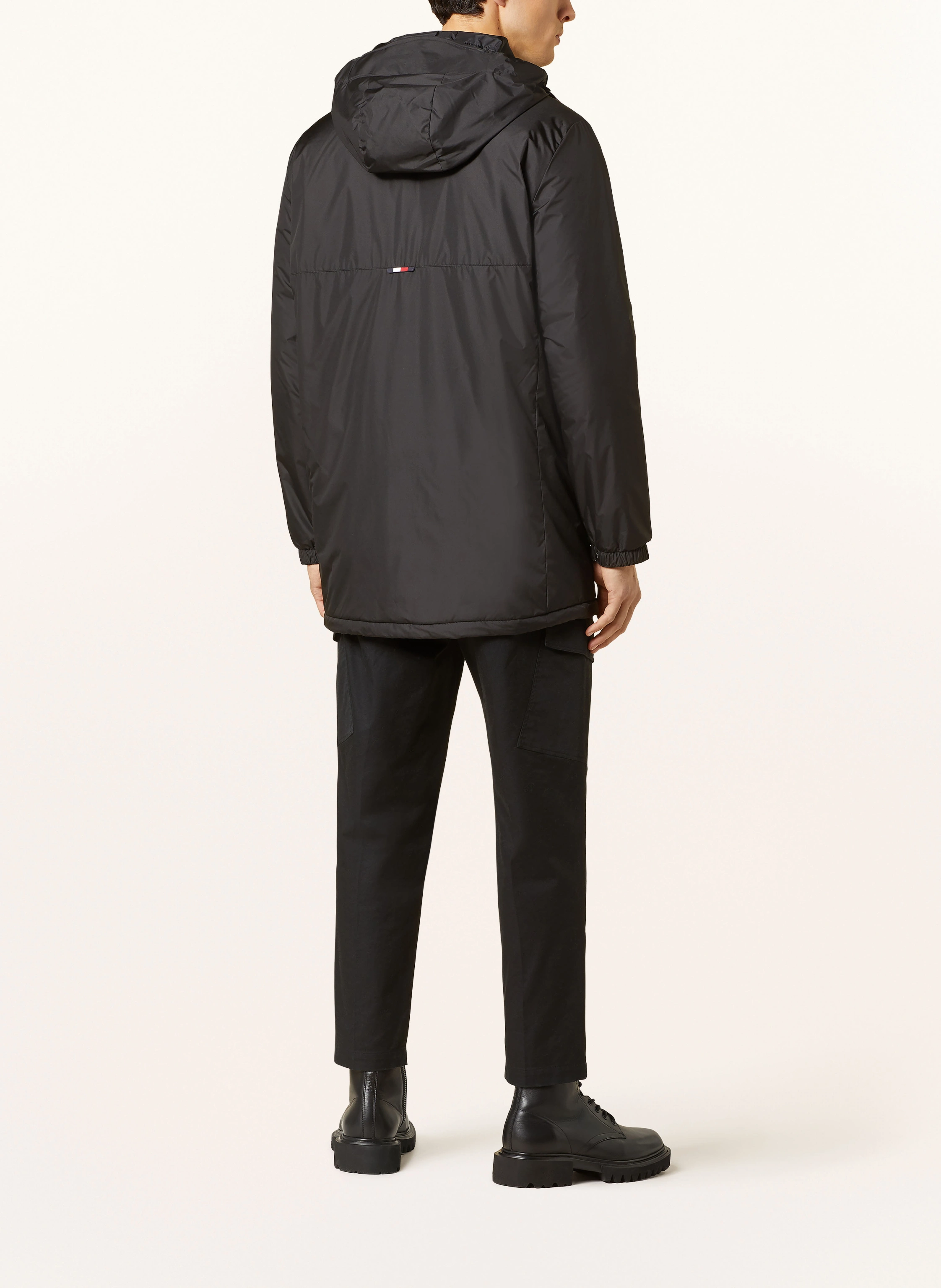 TOMMY HILFIGER Parkas PORTLAND: SVART