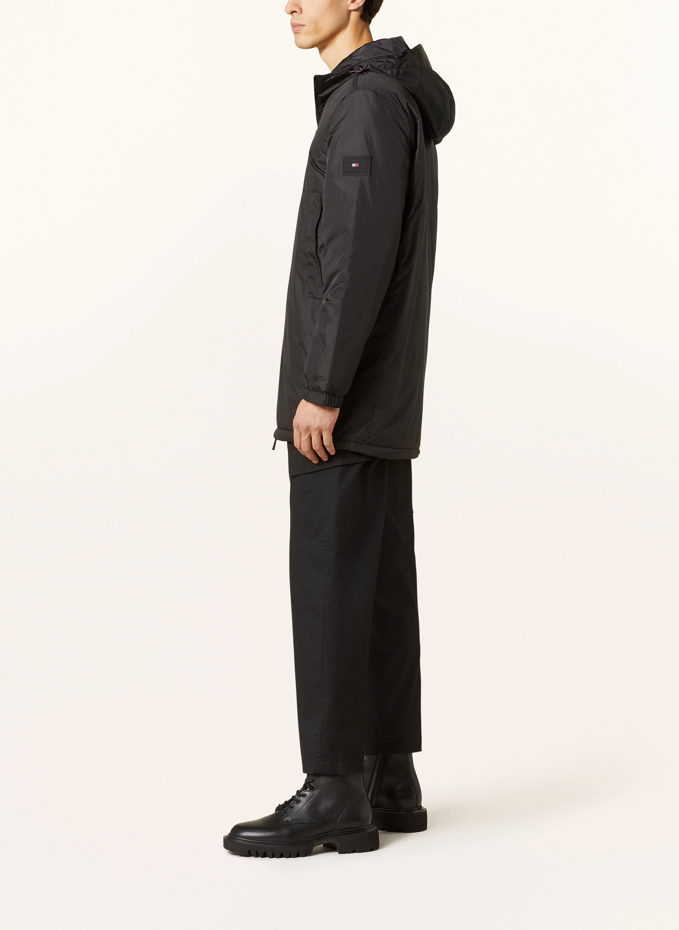 TOMMY HILFIGER Parkas PORTLAND: SVART