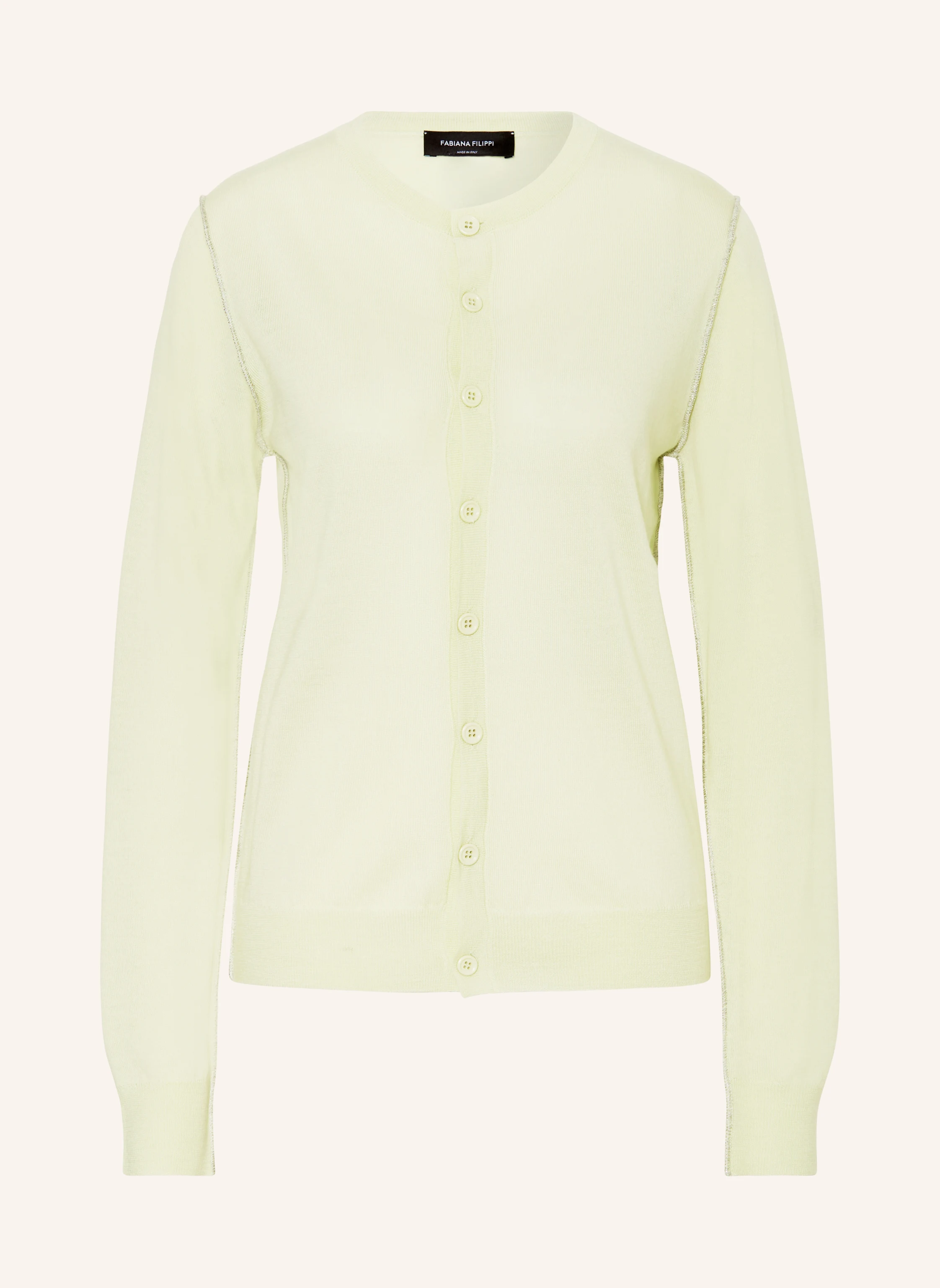 FABIANA FILIPPI Strickjacke aus Merinowolle in mint