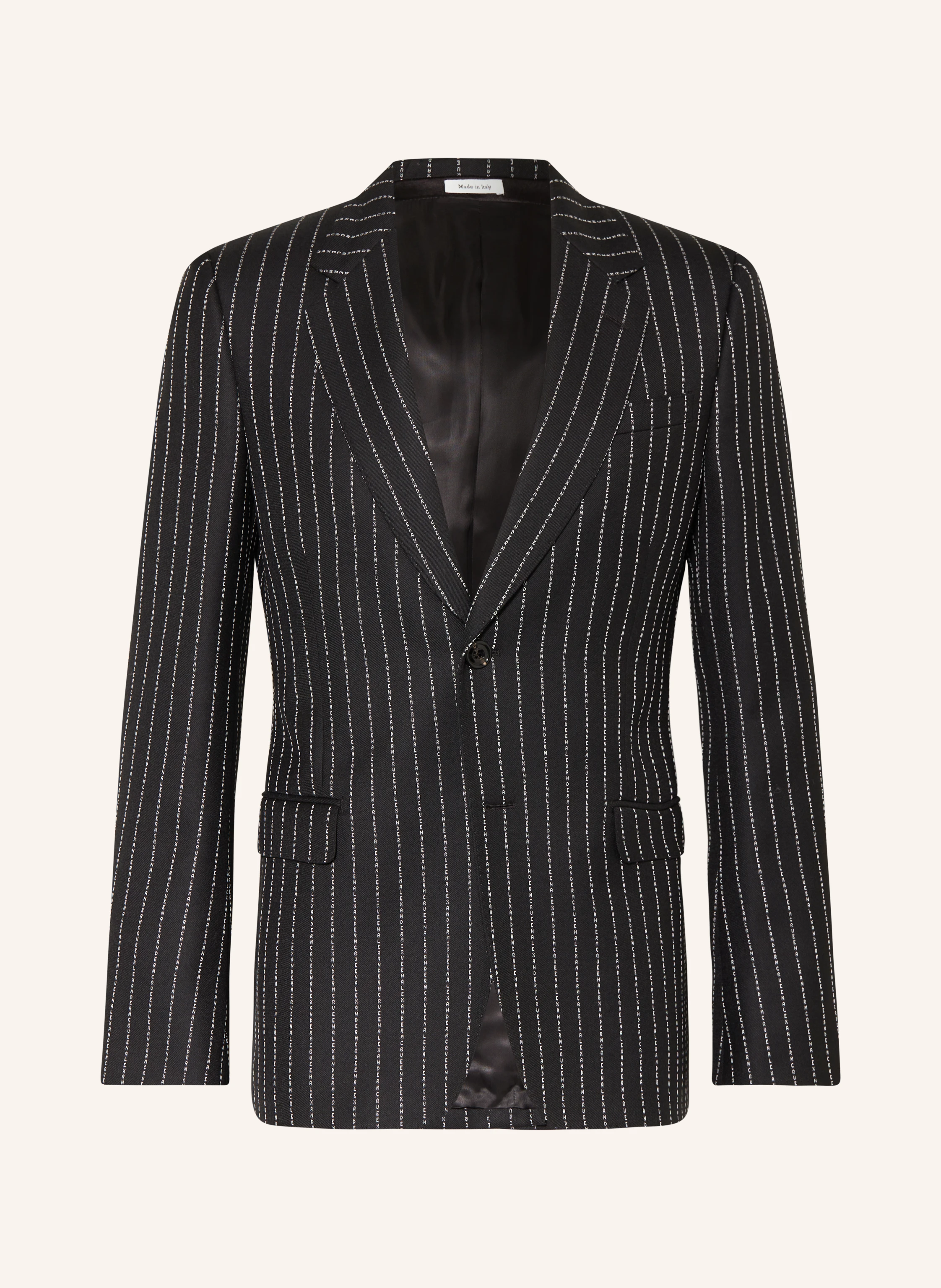 McQUEEN Suit jacket regular fit in 1090 black white