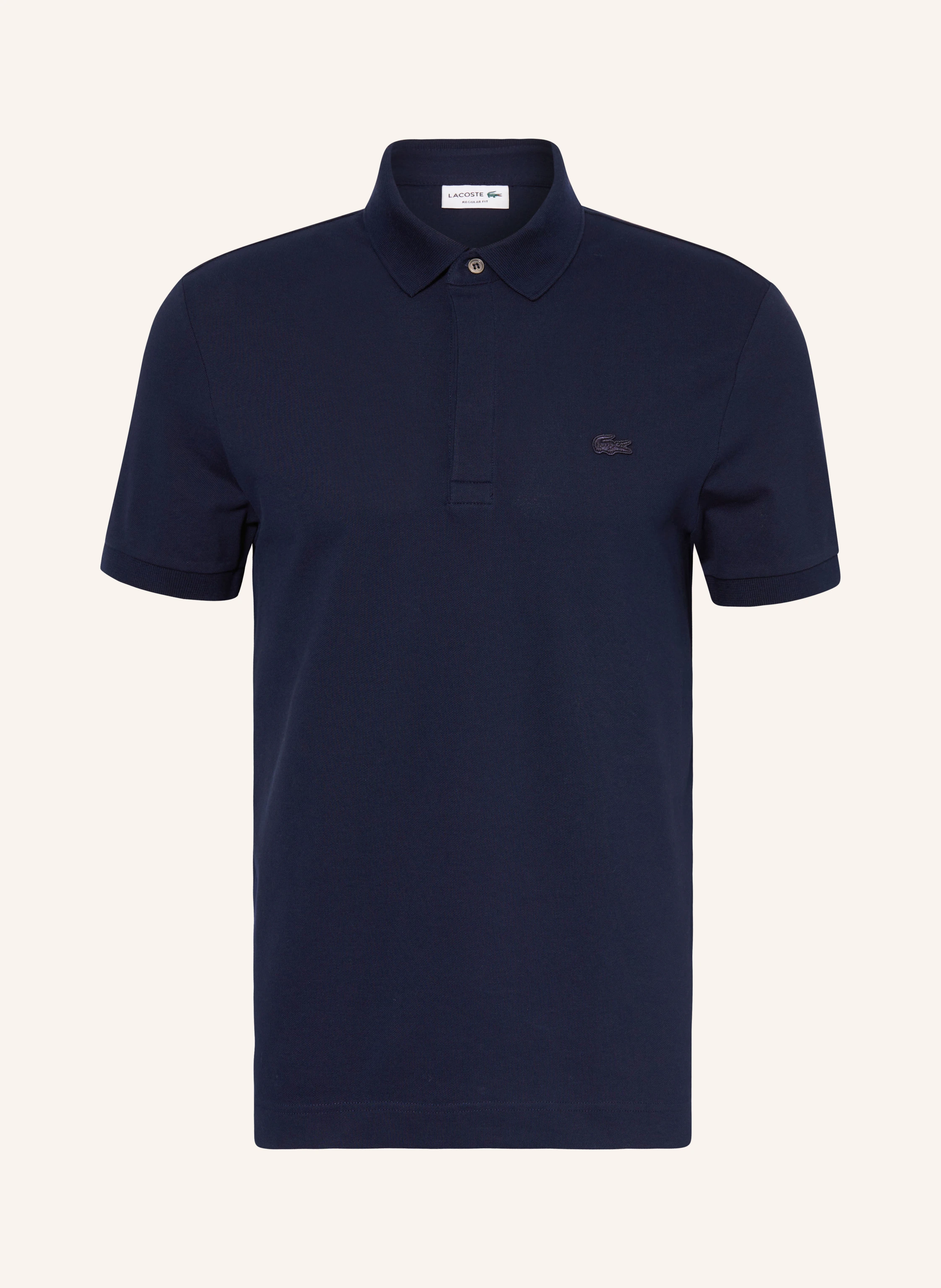 LACOSTE Piqué polo shirt: DARK BLUE