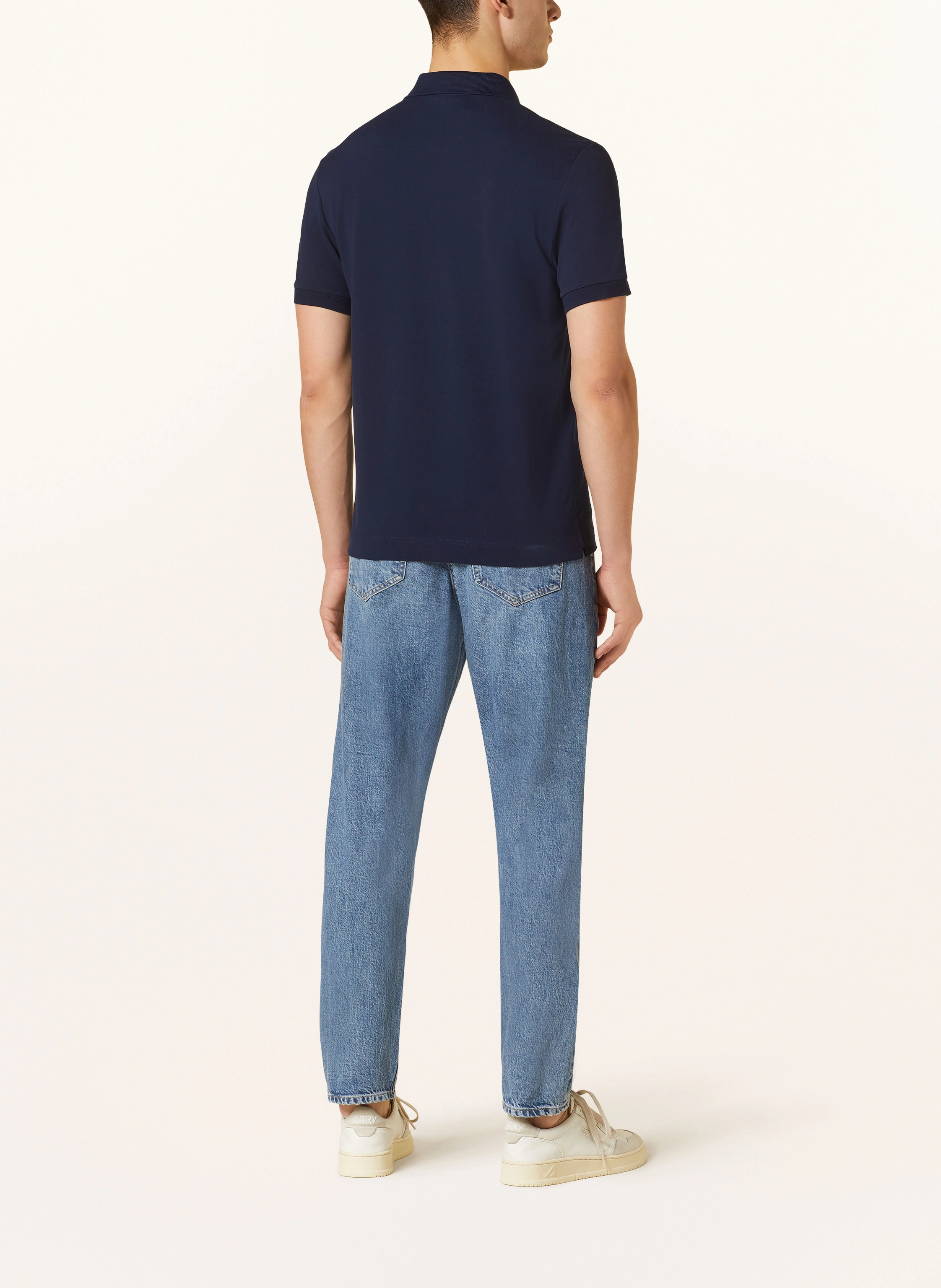LACOSTE Piqué polo shirt: DARK BLUE