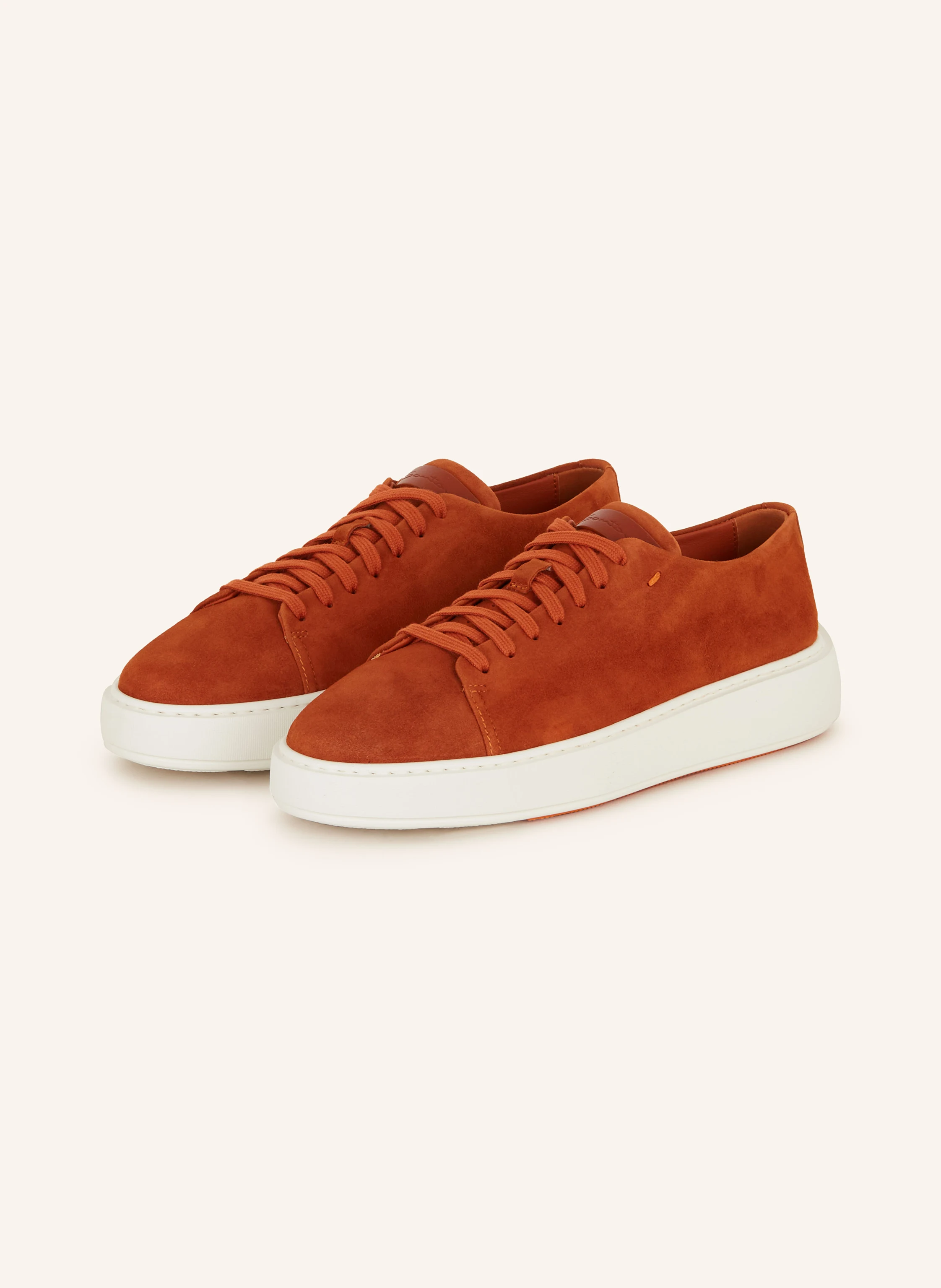 スニーカー Santoni FUZZ SNEAKERS Santoni Fuzz Sneaker Beige Leather