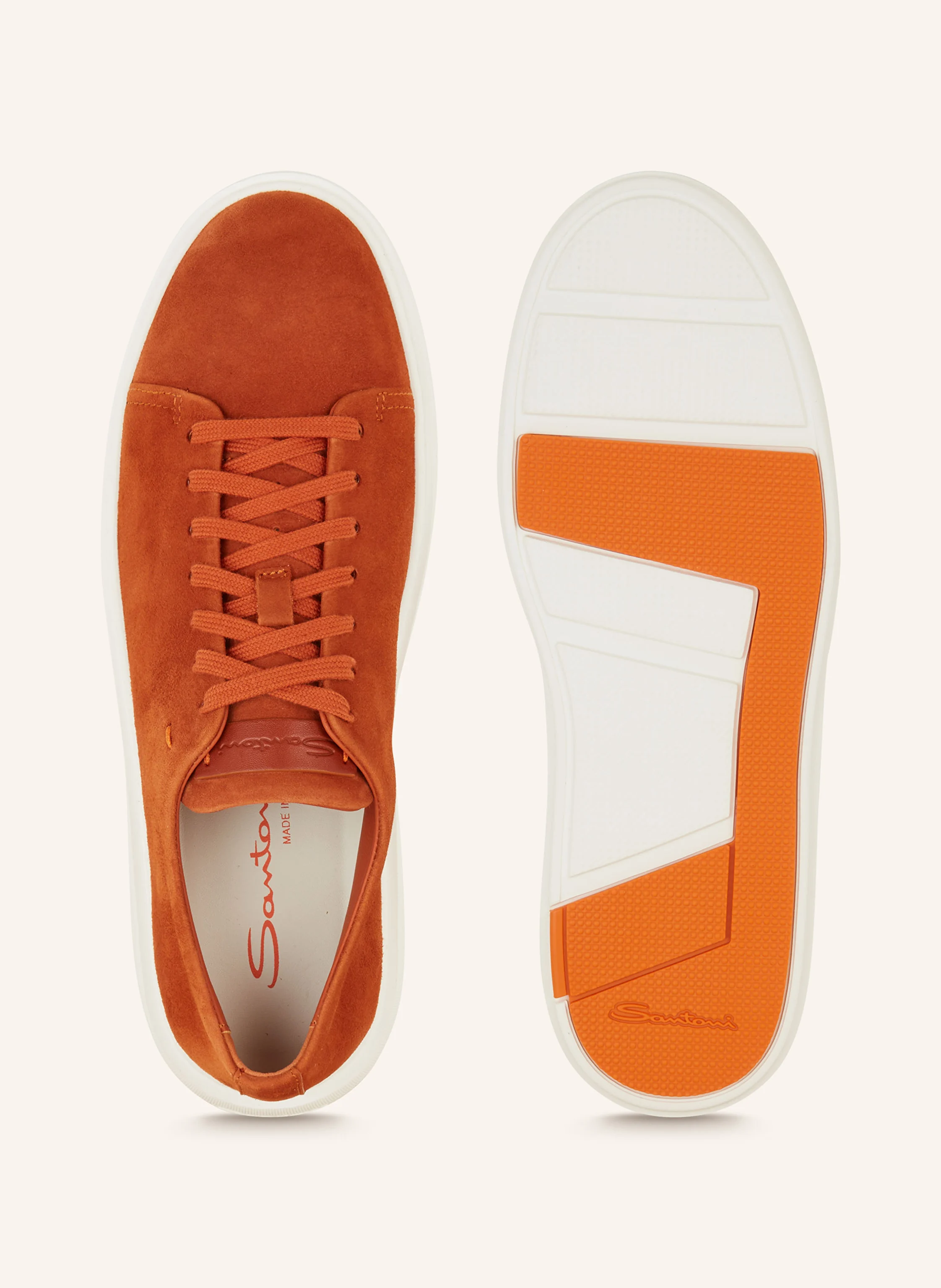 スニーカー SANTONI FUZZ SNEAKERS Santoni Sneakers FUZZ in orange