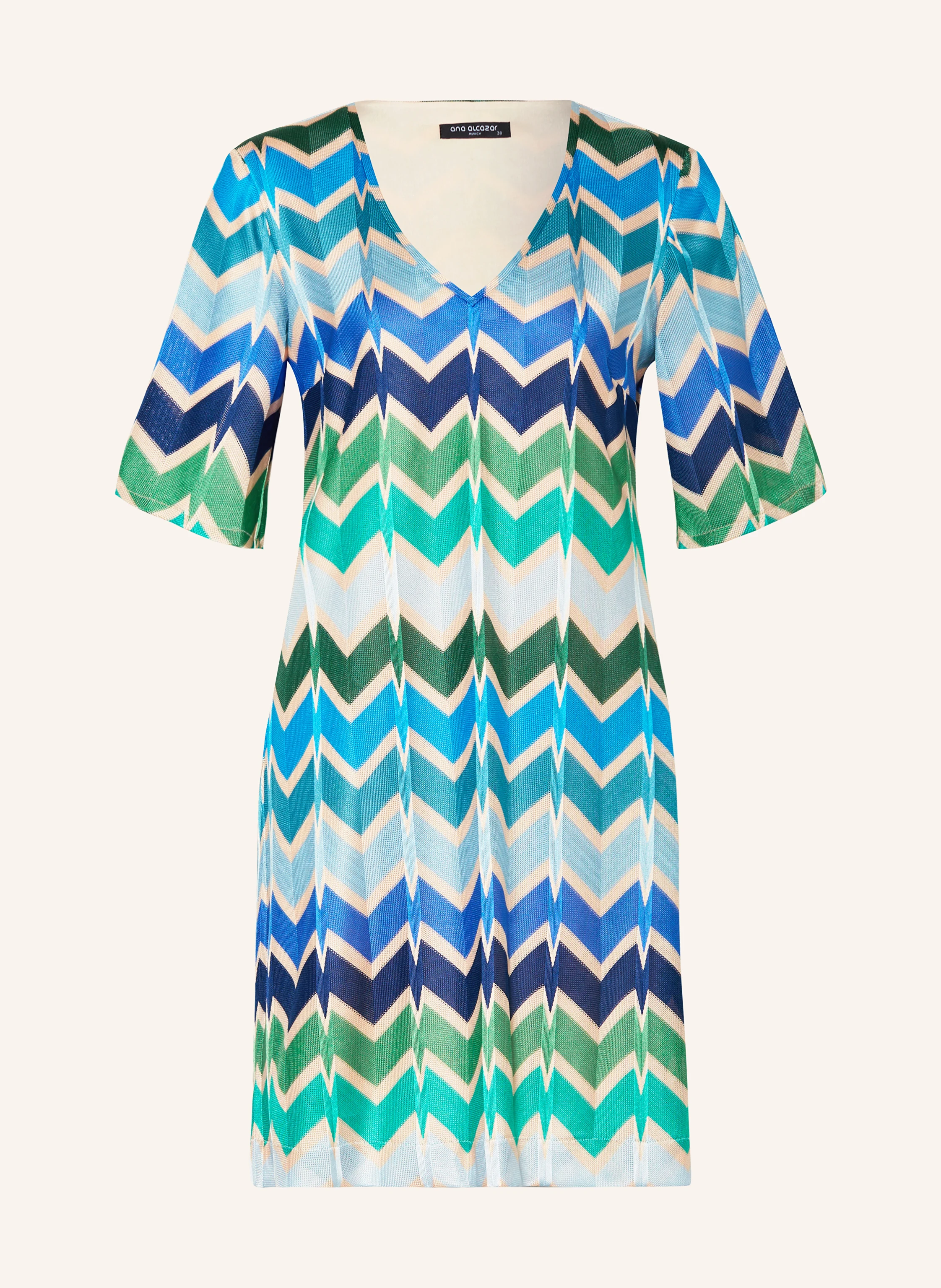 Ana Alcazar Kleid in blau/ grün/ hellblau