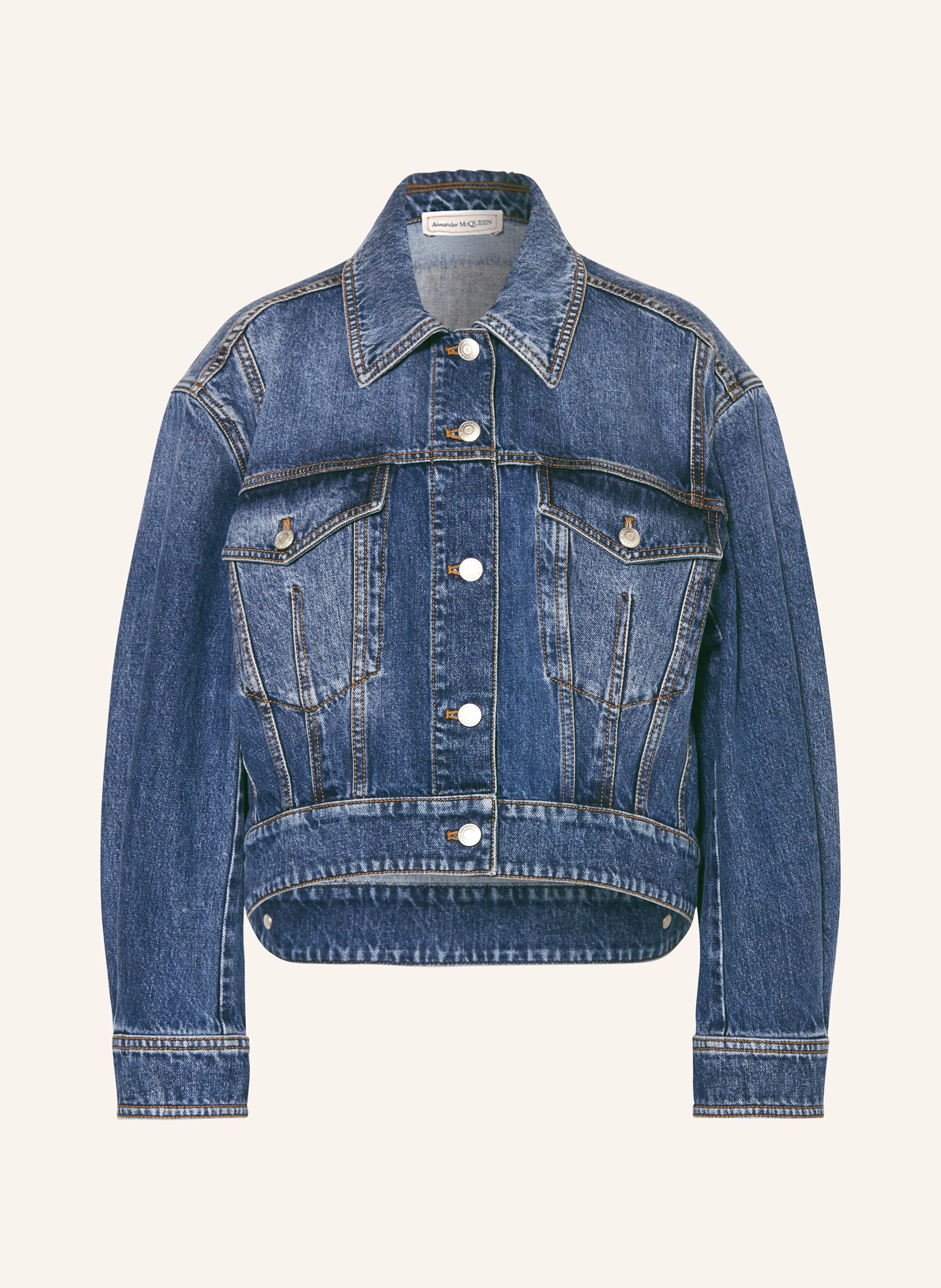 【関税込み】alexander mcqueen Denim jacket Alexander McQueen Denim Jacket | Blue | FARFETCH