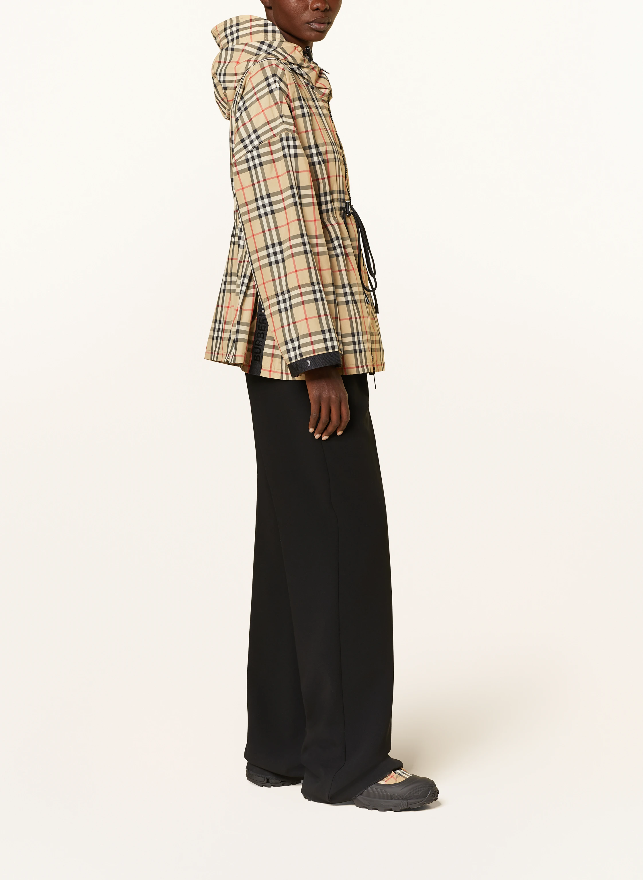 BURBERRY Jacket BACTON in light brown/ black/ red