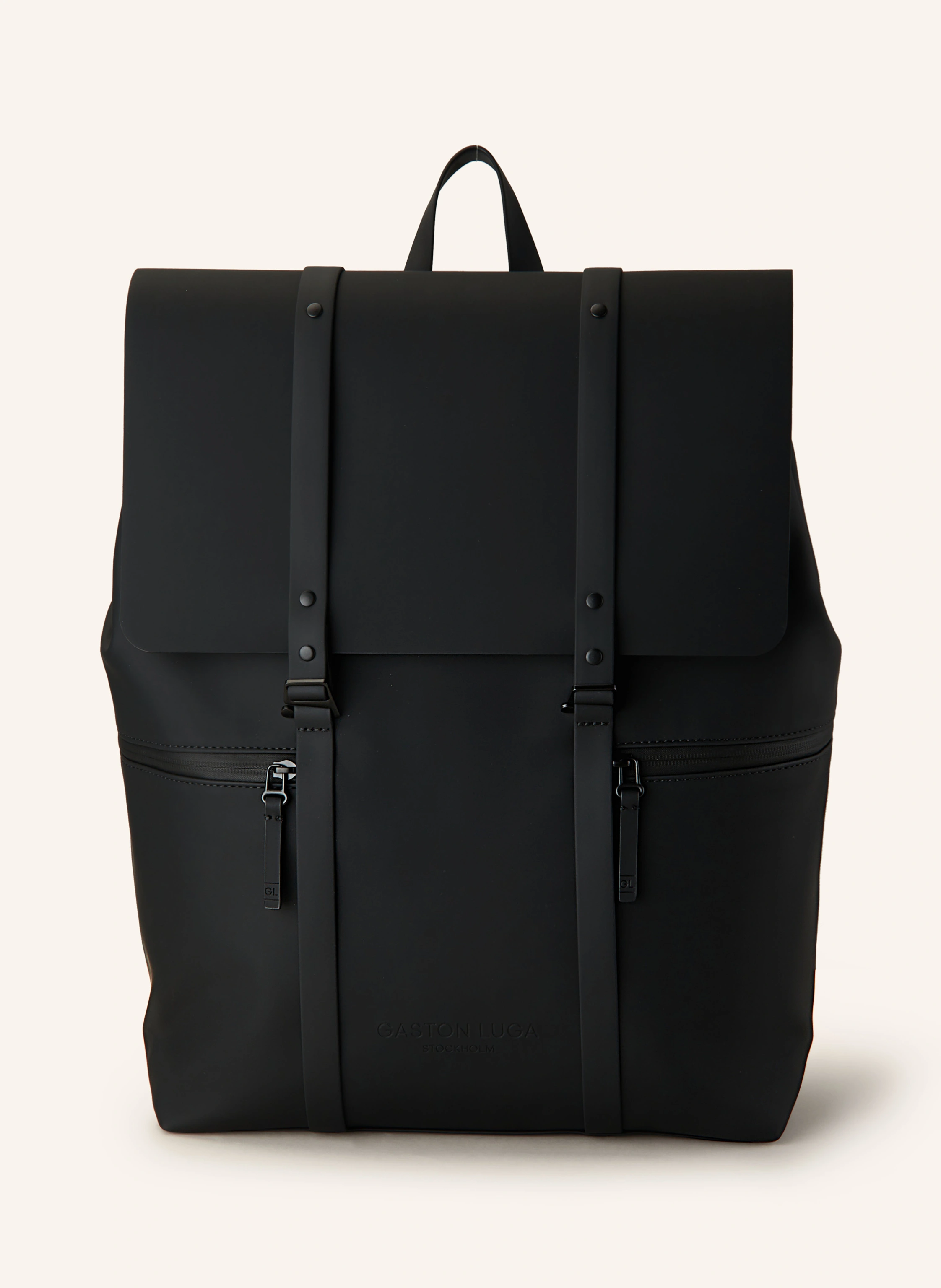 GASTON LUGA SPLÄSH 2.0 backpack with laptop compartment in black display picture 1