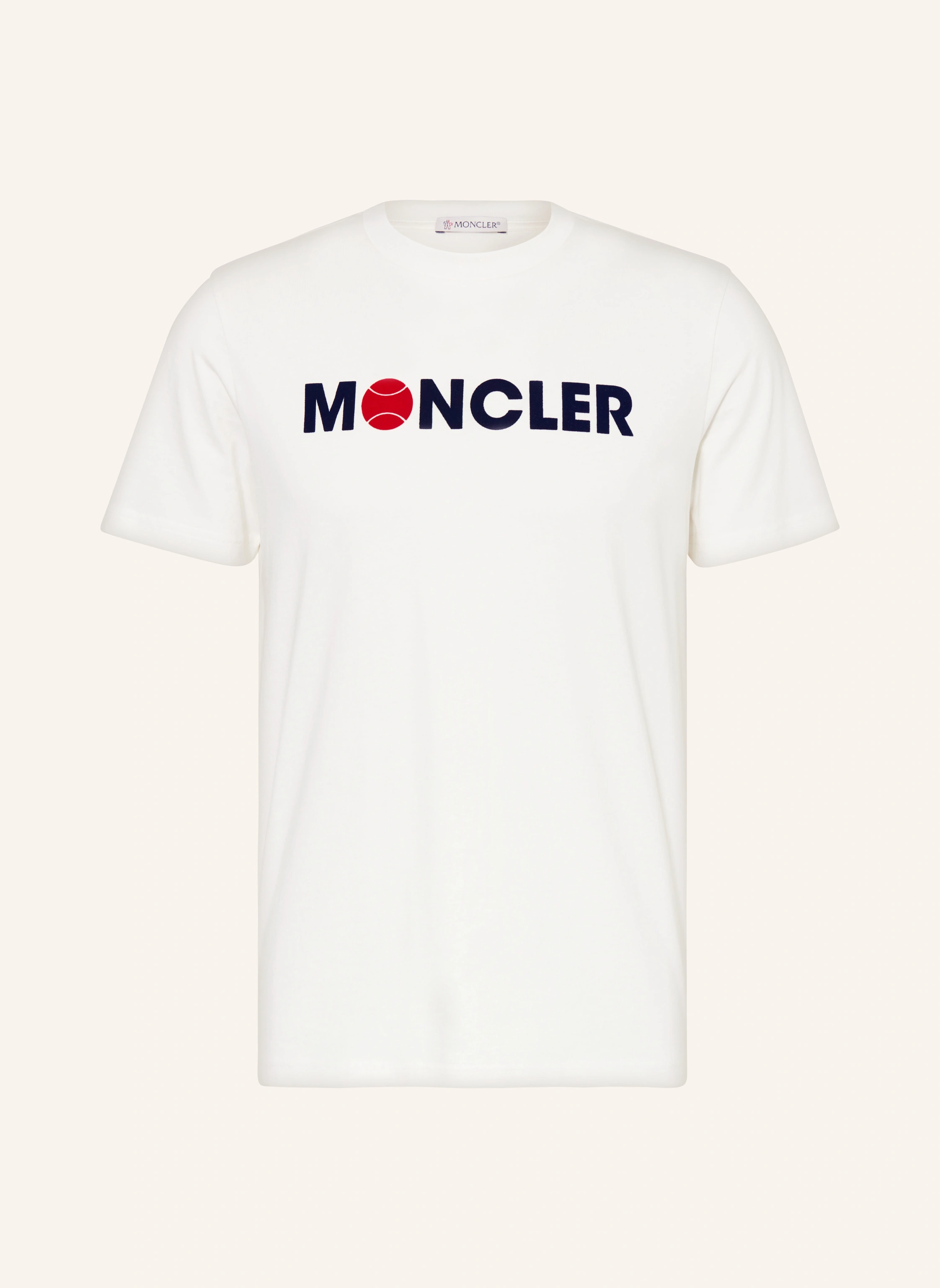 MONCLER ホワイト Tシャツ Mサイズ MONCLER T-shirt kolor biały