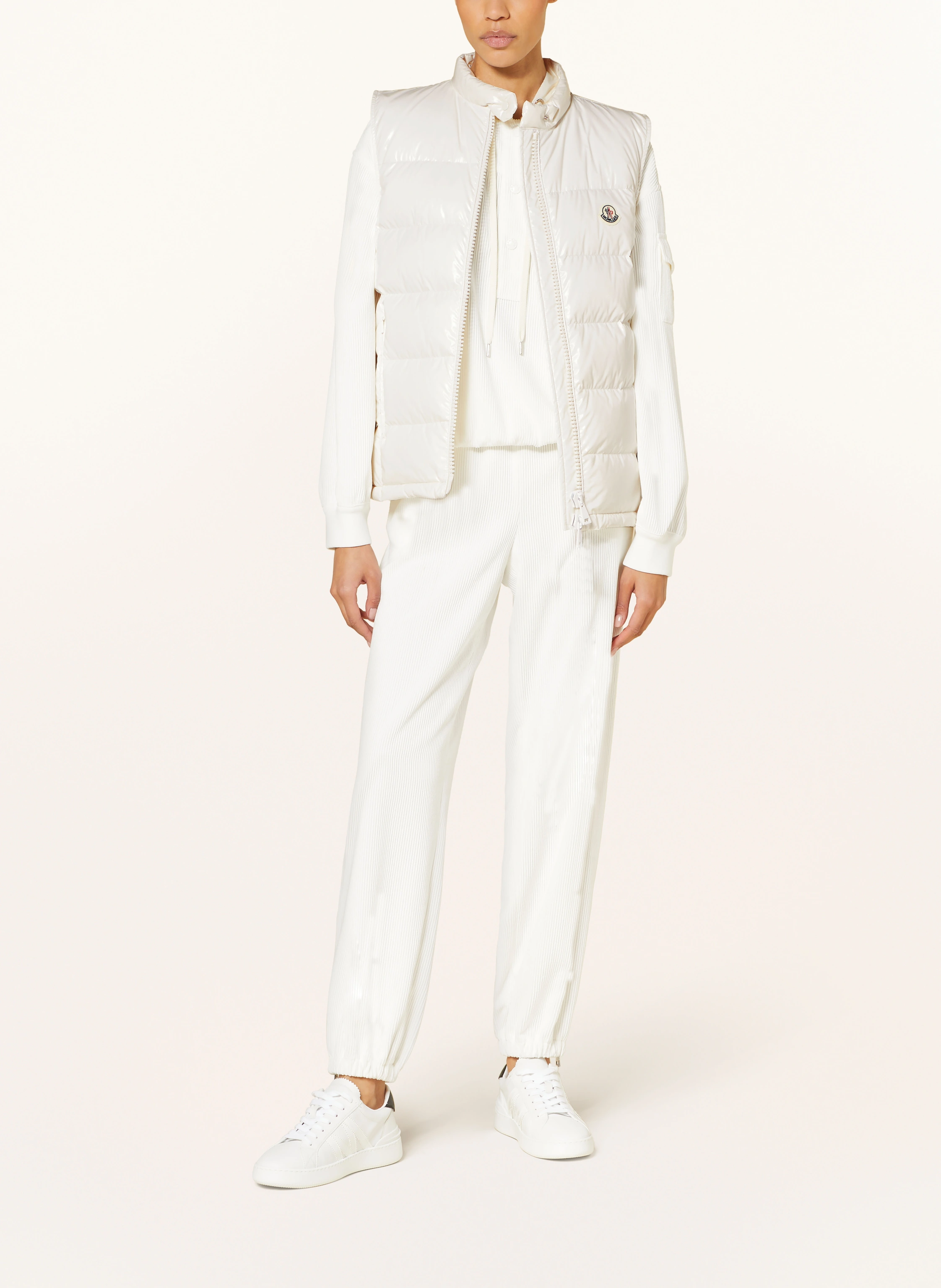 MONCLER Down vest ALCIBIA in white