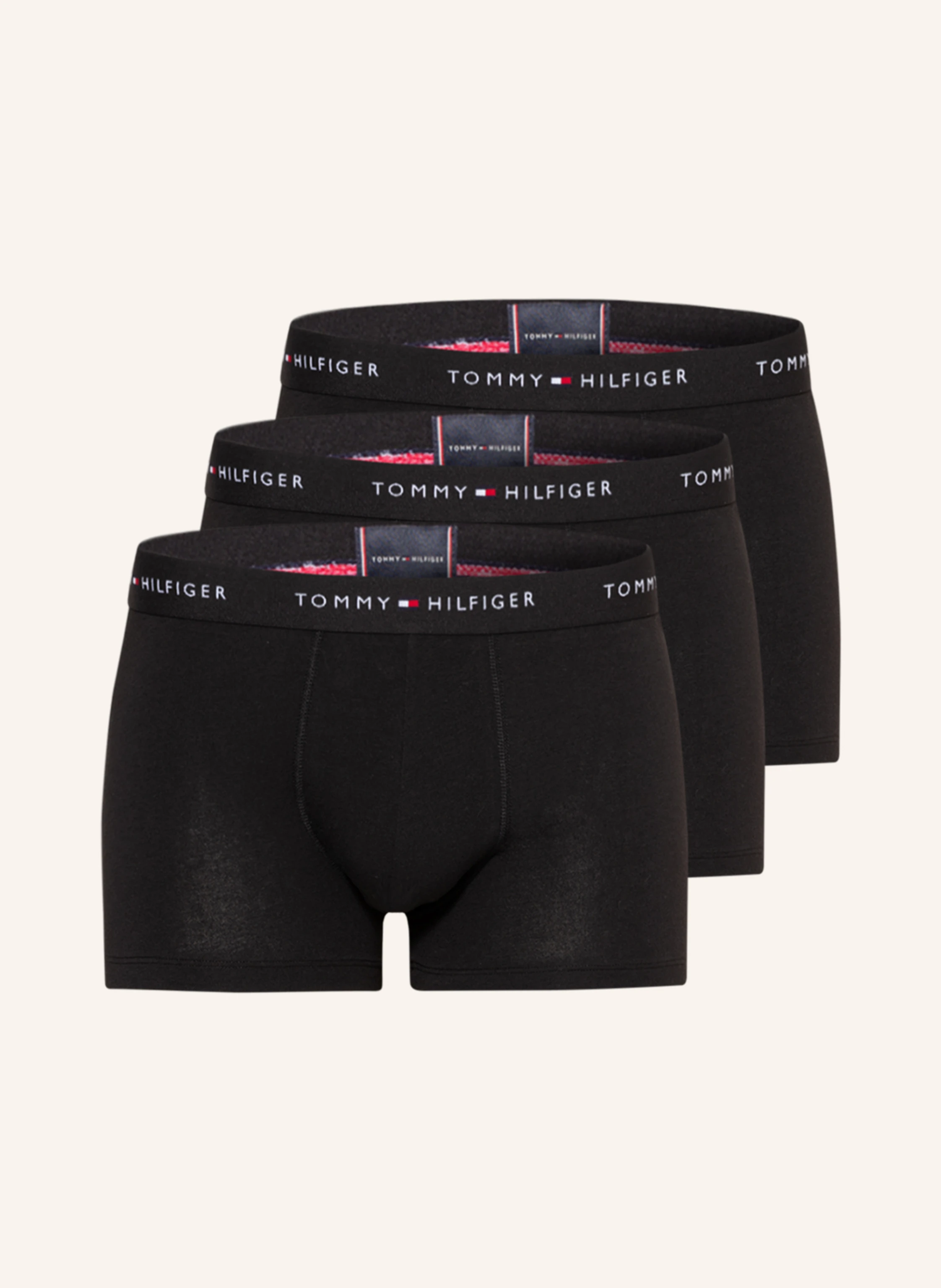 TOMMY HILFIGER 3er-Pack Boxershorts in schwarz