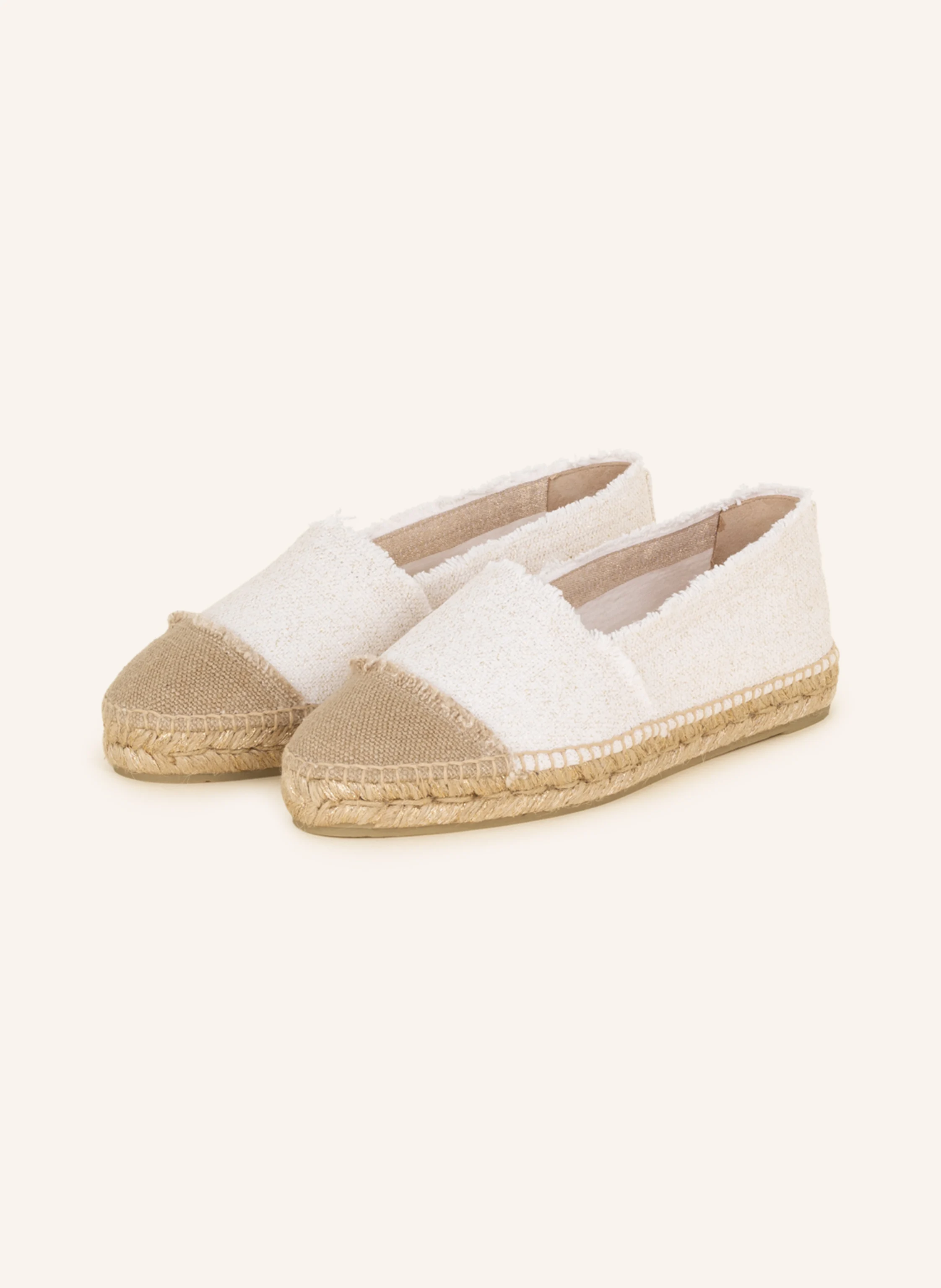 Castaner Espadrilles KAMPALA avec fil brillant en blanc/ beige