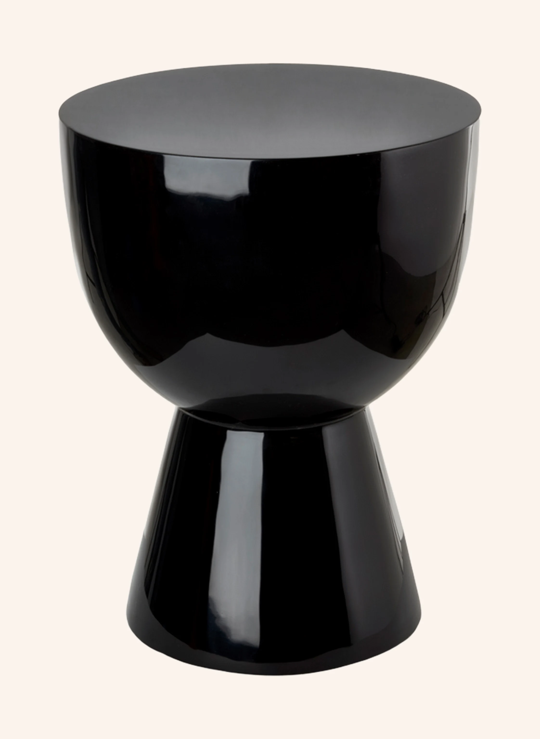 希少 Pols Potten Stool Black POLSPOTTEN Stool TAM TAM Height: 46 cm in black