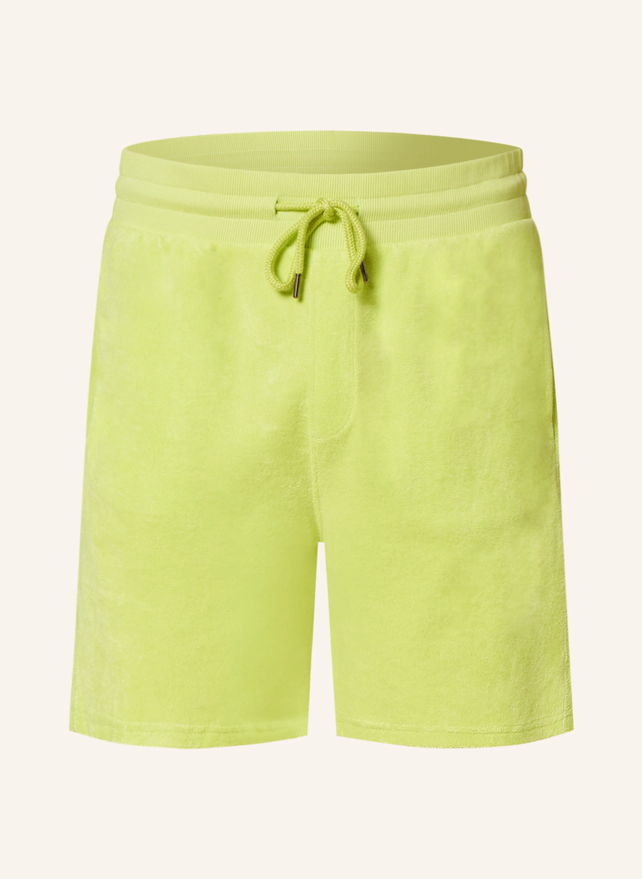 Juvia Frottee-Shorts in gelb